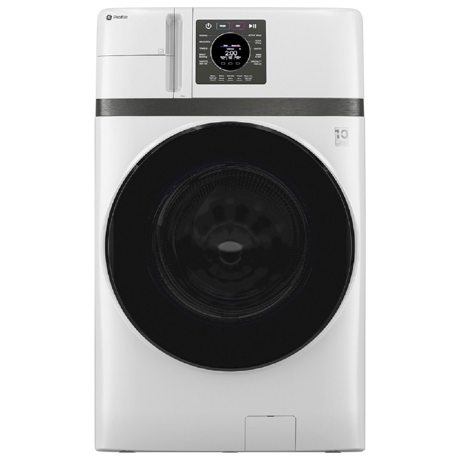 GE Profile 5.3 Cu. Ft. Electric Washer & Dryer Combo - White