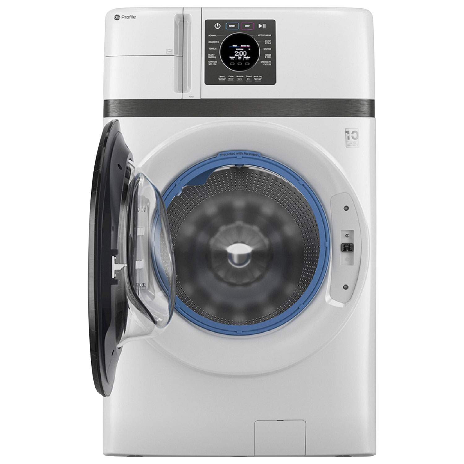 GE Profile 5.3 Cu. Ft. Electric Washer & Dryer Combo - White