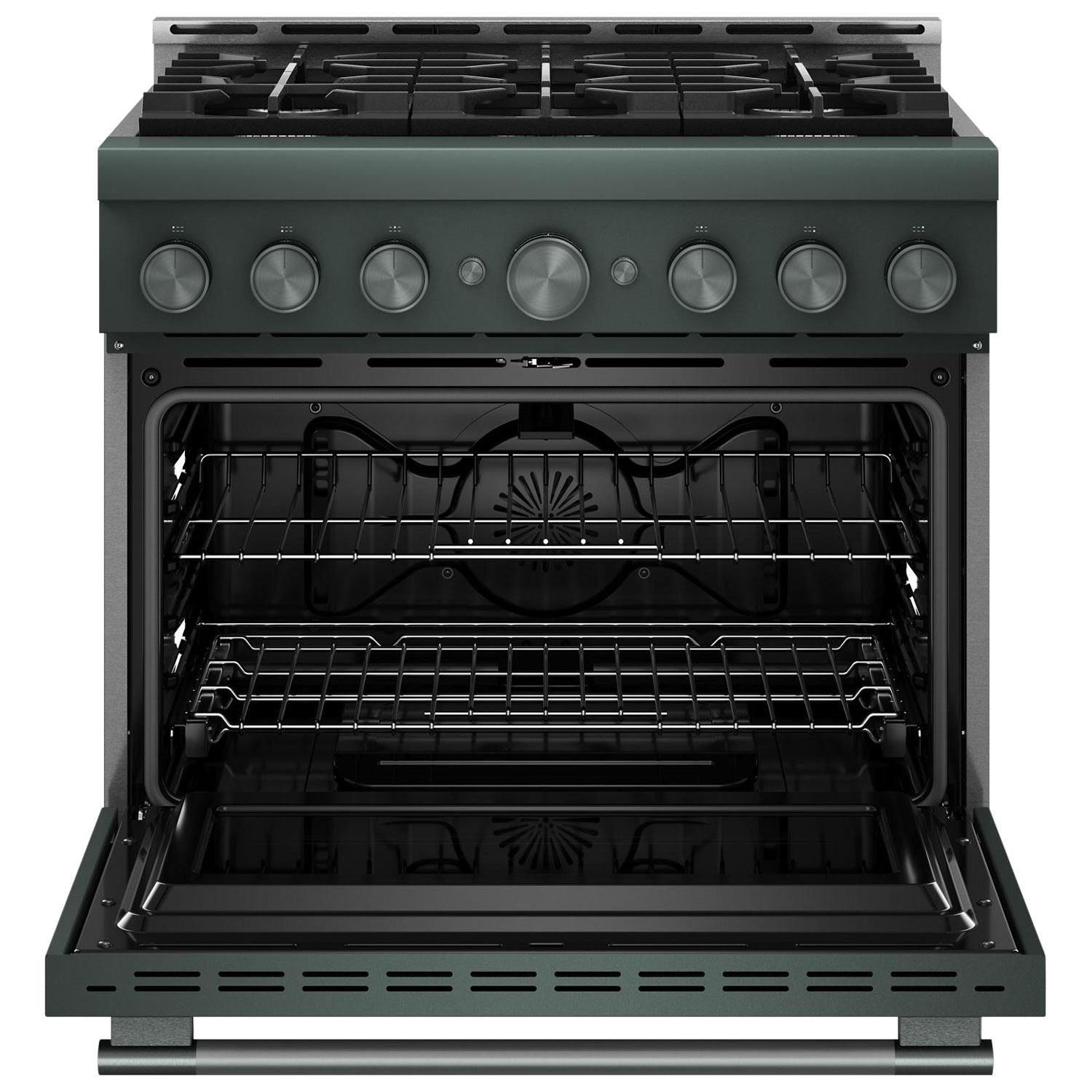 KitchenAid 36" 5.1 Cu. Ft. True Convection 6-Burner Freestanding Gas Air Fry Range - Juniper