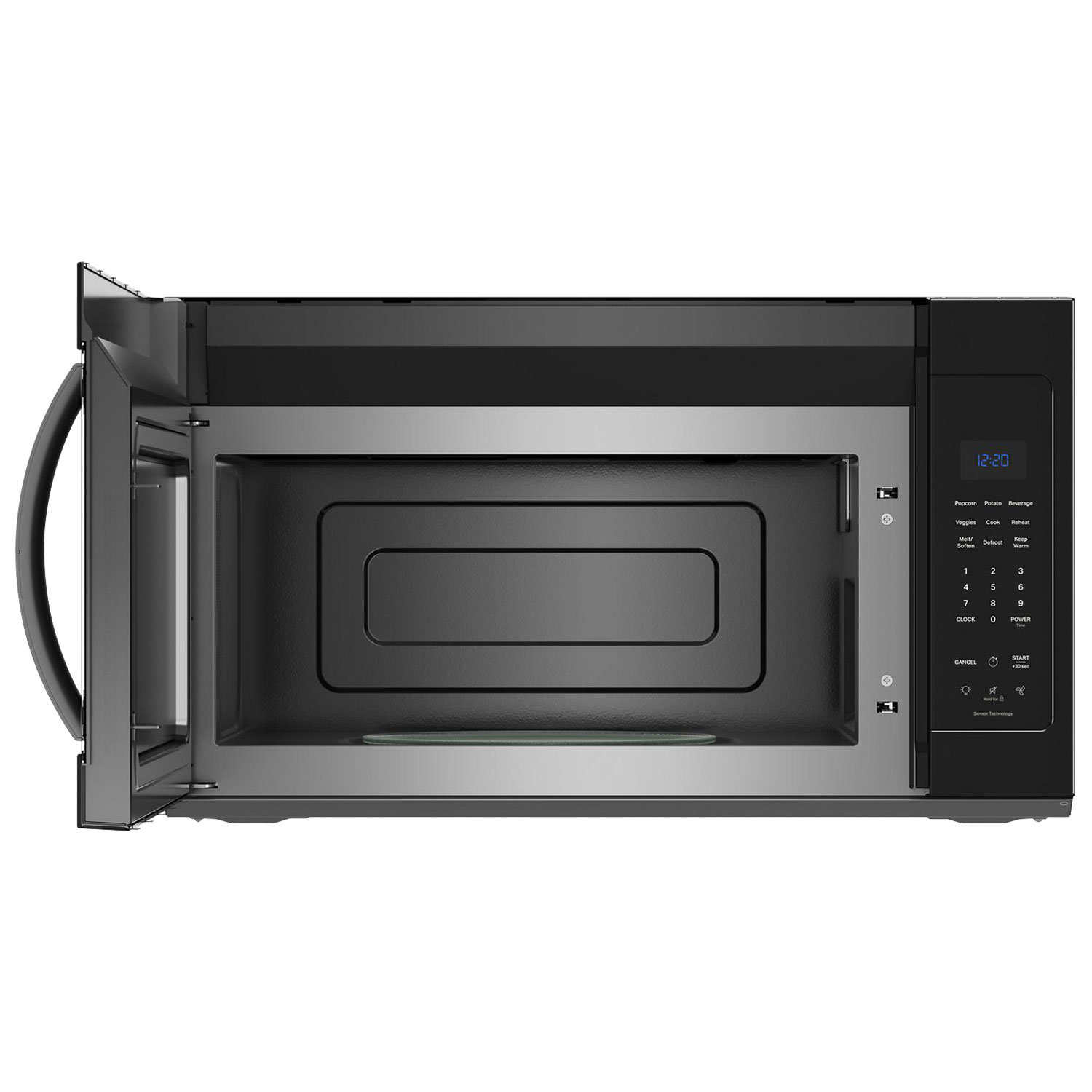 Four à micro-ondes à hotte intégrée de Whirlpool - 1,9 pi³ - Noir