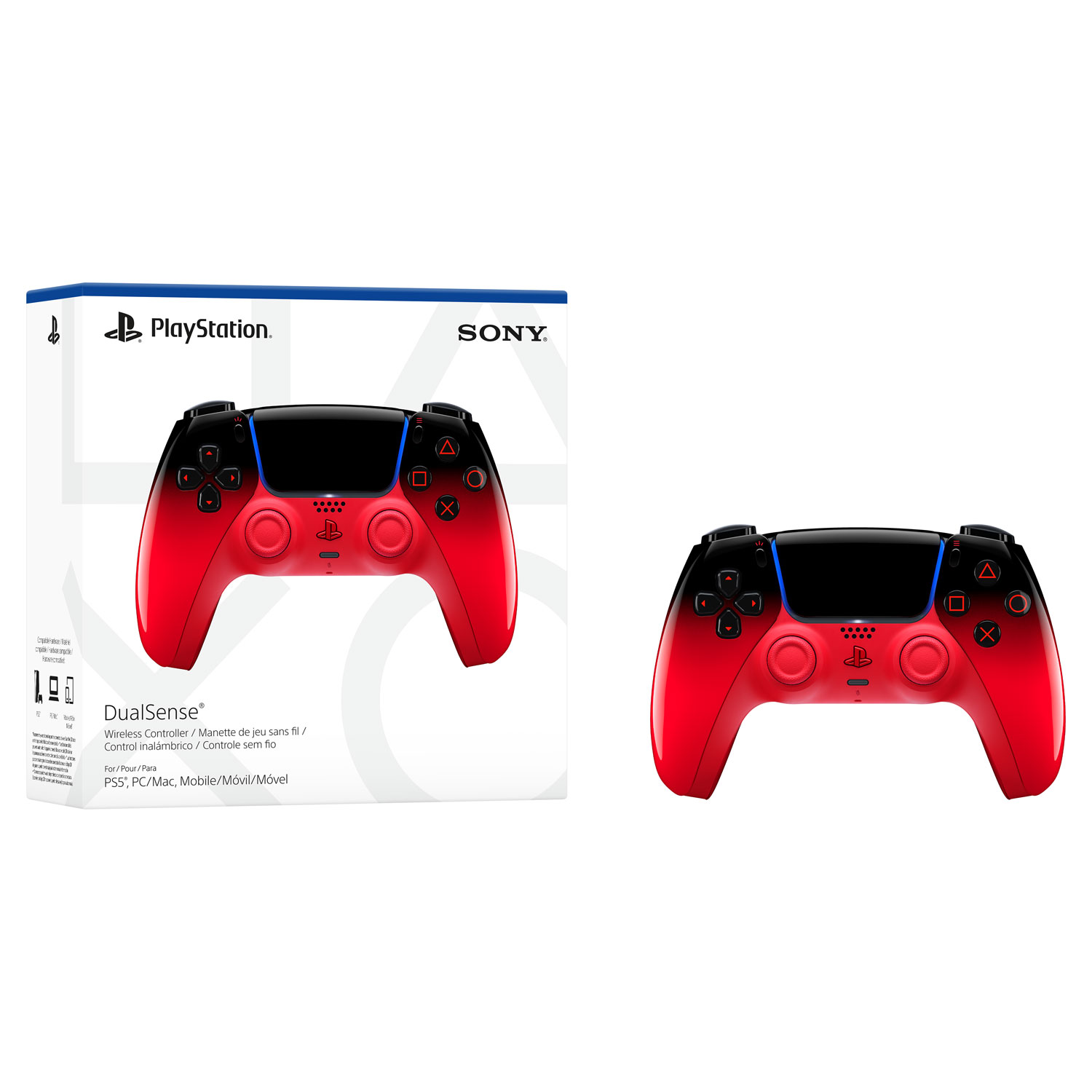 PlayStation 5 DualSense Wireless Controller - Techno Red