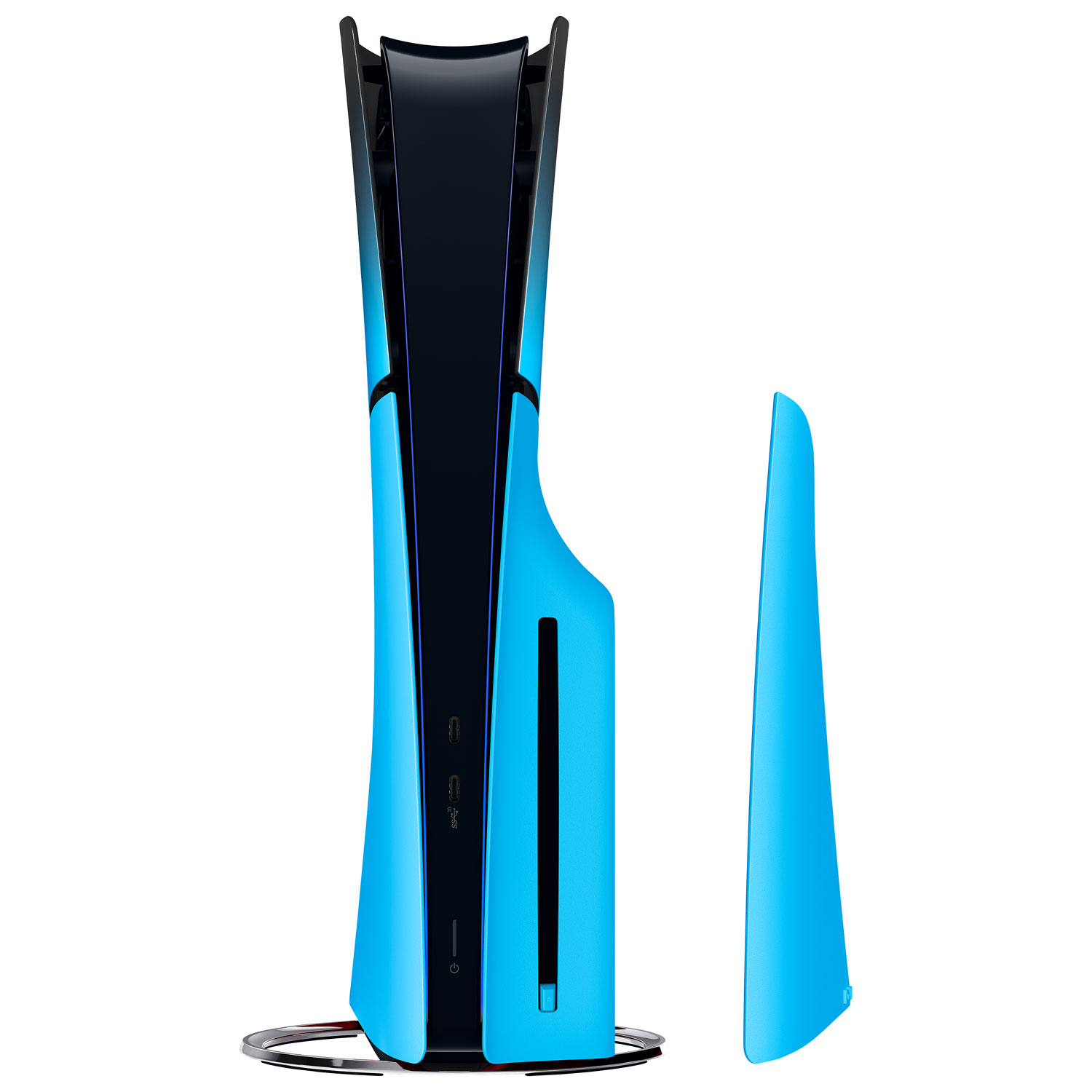 Façade pour console PlayStation 5 mince - Bleu rythmique