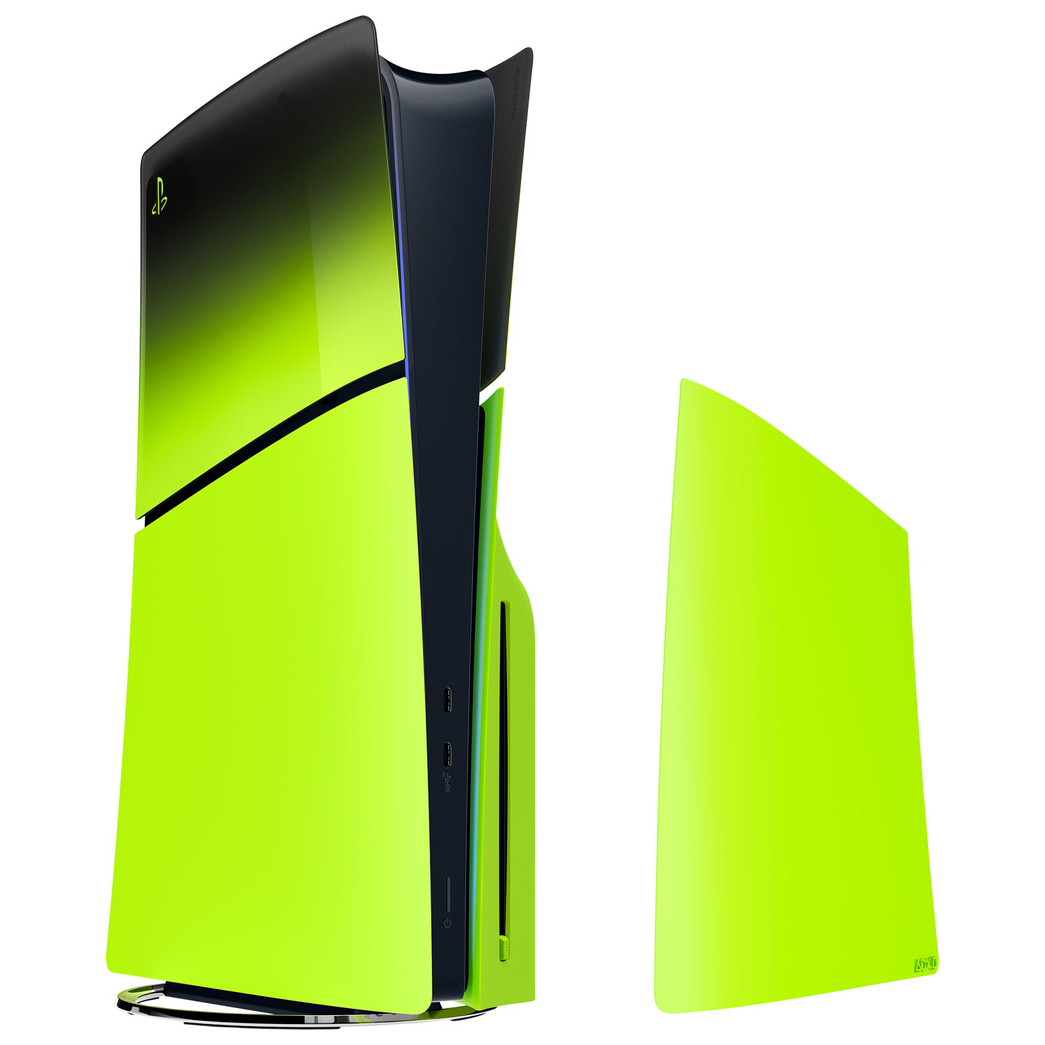Façade pour console PlayStation 5 mince - Vert remix