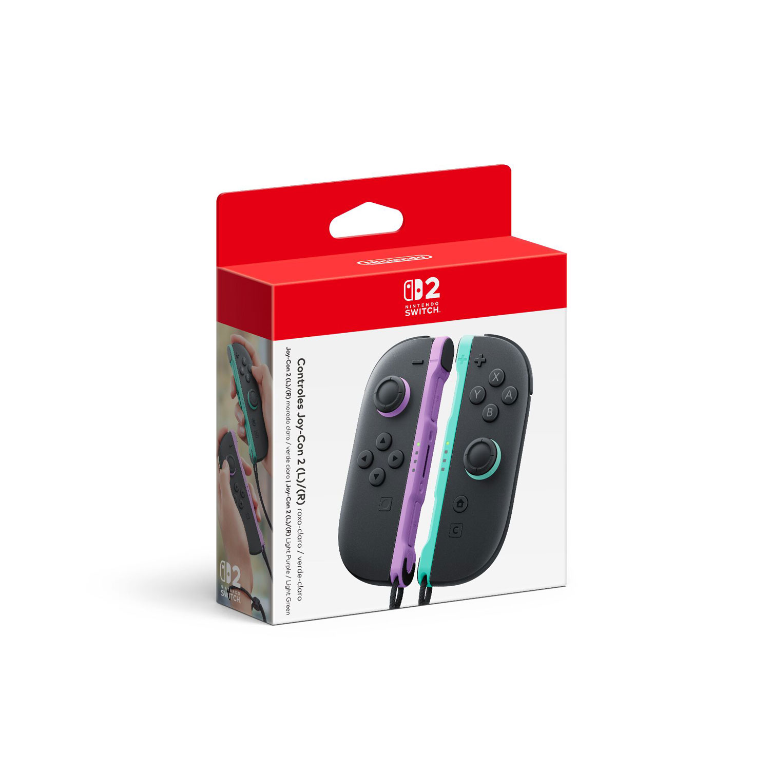 Nintendo Switch 2 Left and Right Joy-Con 2 Controllers - Purple/Light Green