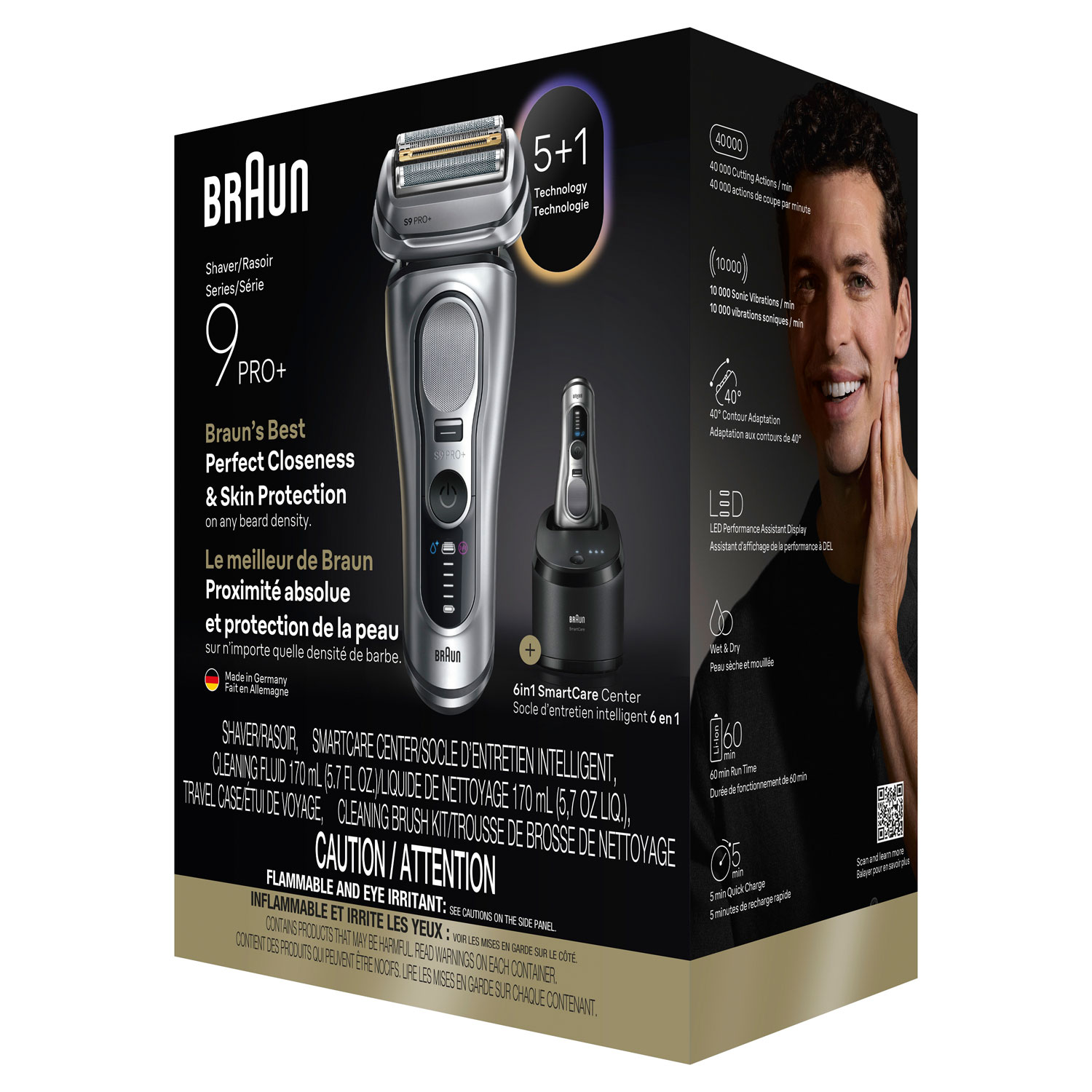 Braun Series 9 PRO+ Wet/Dry Cordless Foil Shaver (9667cc) | Best