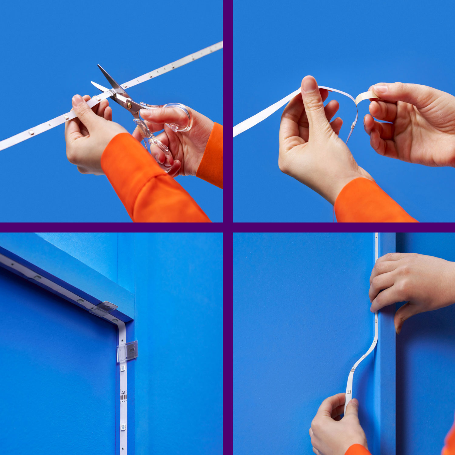 Bande lumineuse DEL RGBIC Wi-Fi 10 m de Wiz