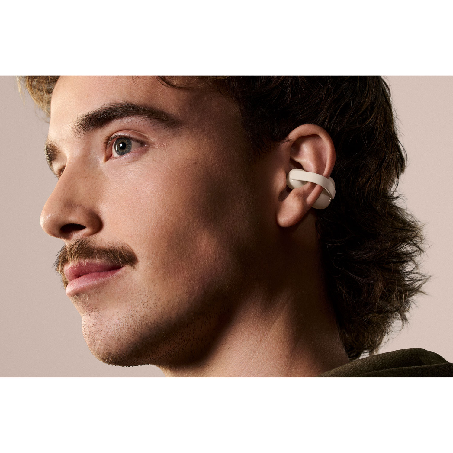 Écouteurs boutons ouverts à pince 100 % sans fil LinkBuds de Sony - Gris beige