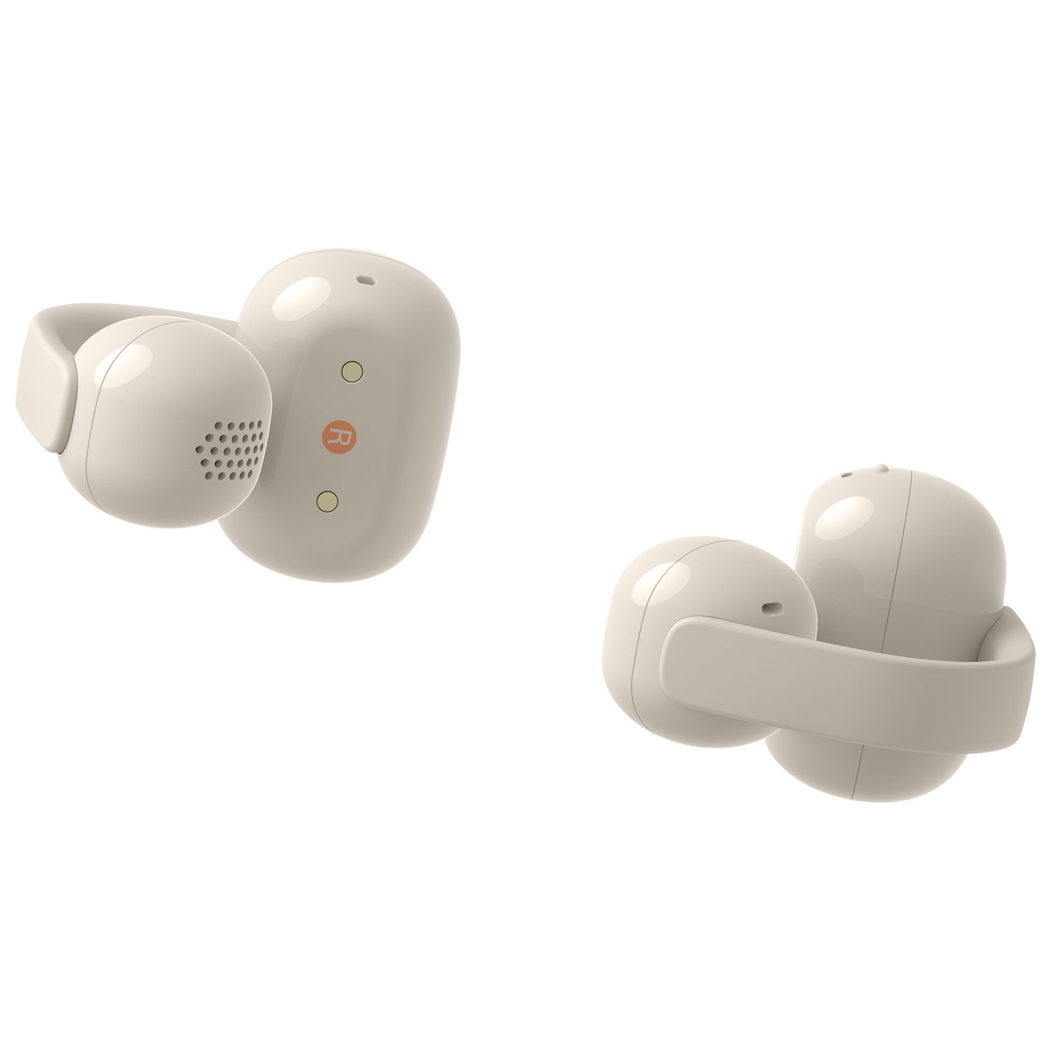 Écouteurs boutons ouverts à pince 100 % sans fil LinkBuds de Sony - Gris beige