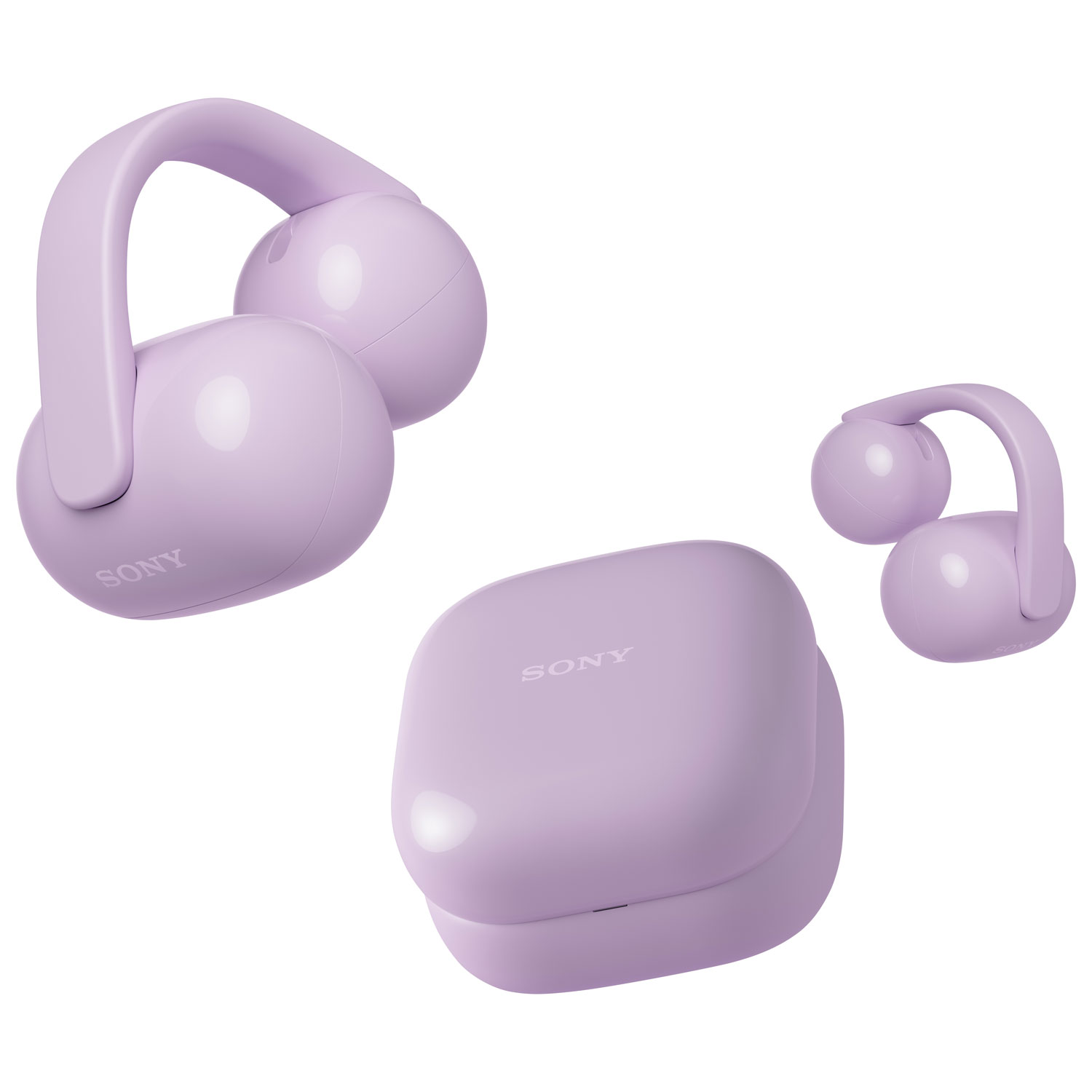 Écouteurs boutons ouverts à pince 100 % sans fil LinkBuds de Sony - Lavande