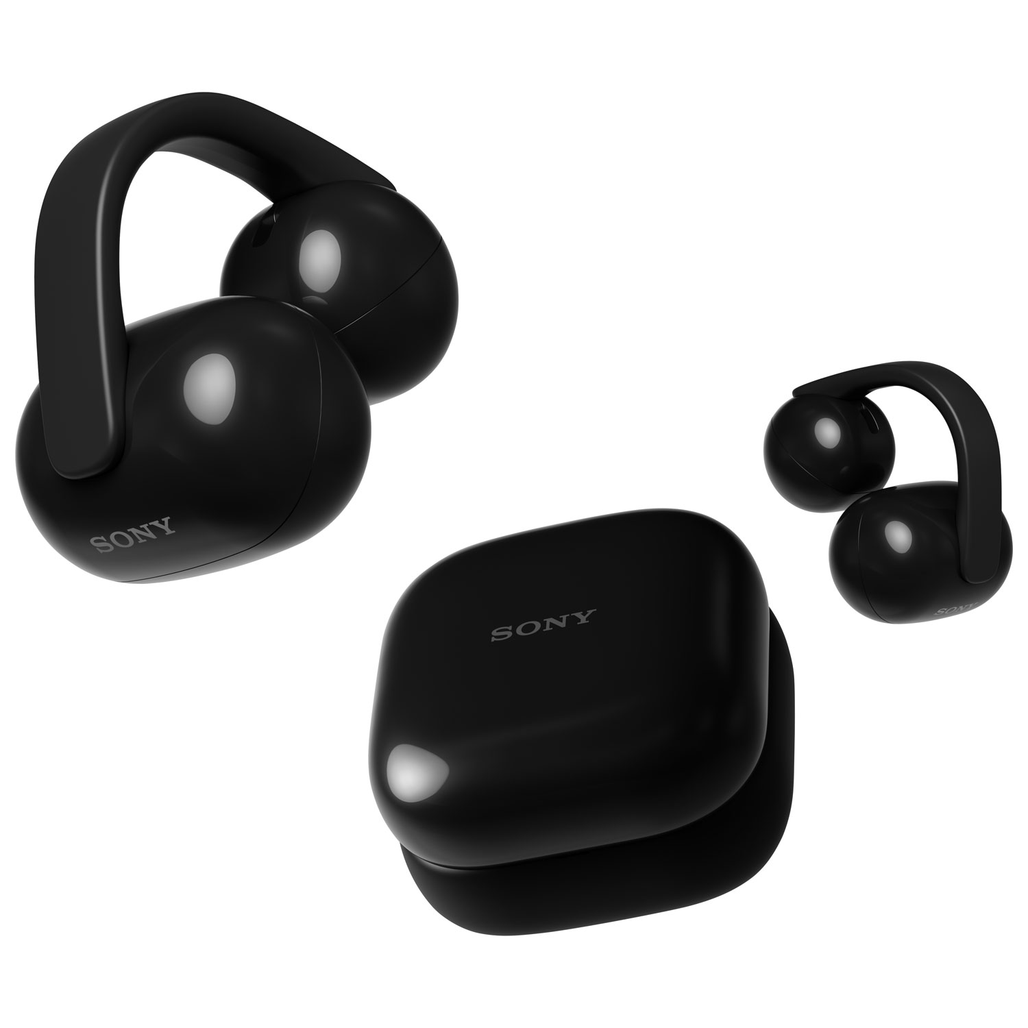 Écouteurs boutons ouverts à pince 100 % sans fil LinkBuds de Sony - Noir