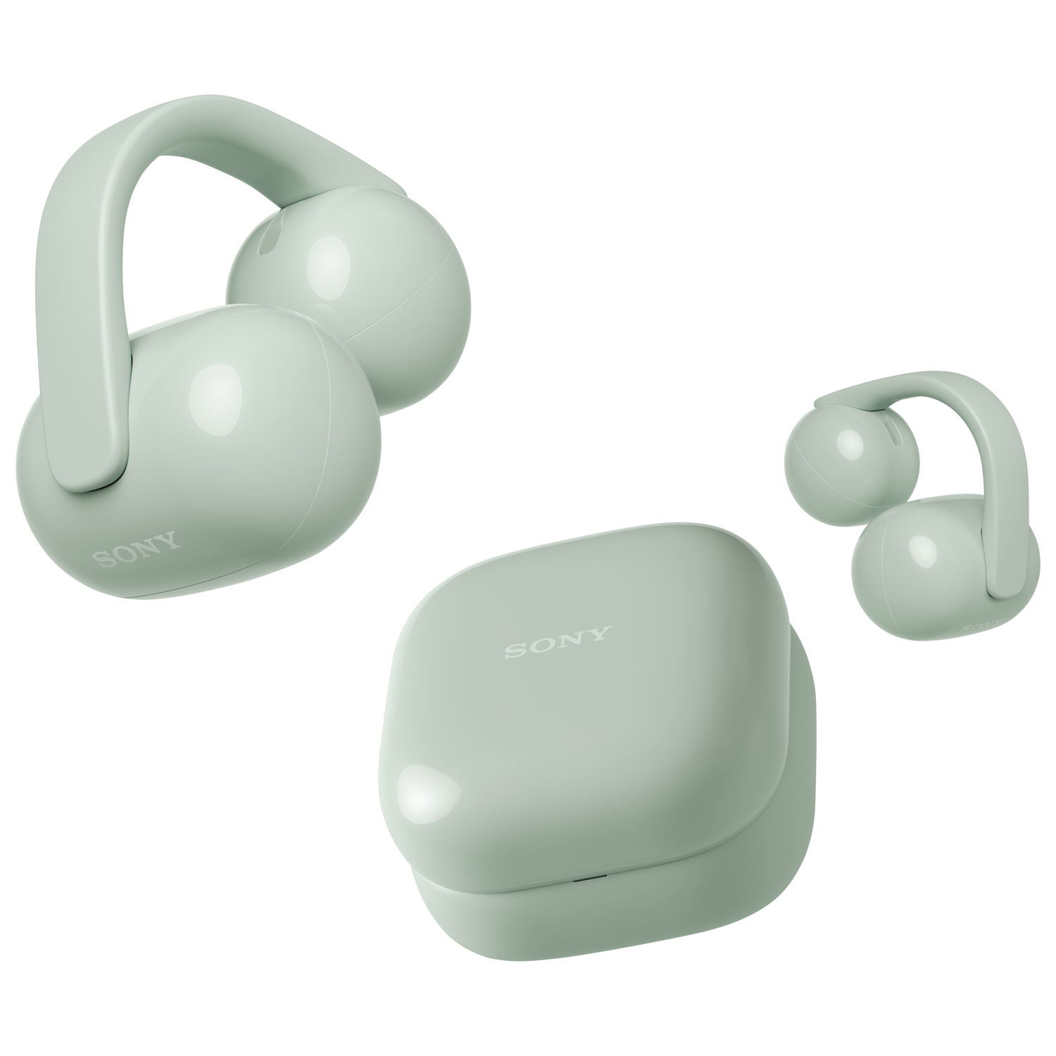 Écouteurs boutons ouverts à pince 100 % sans fil LinkBuds de Sony - Vert