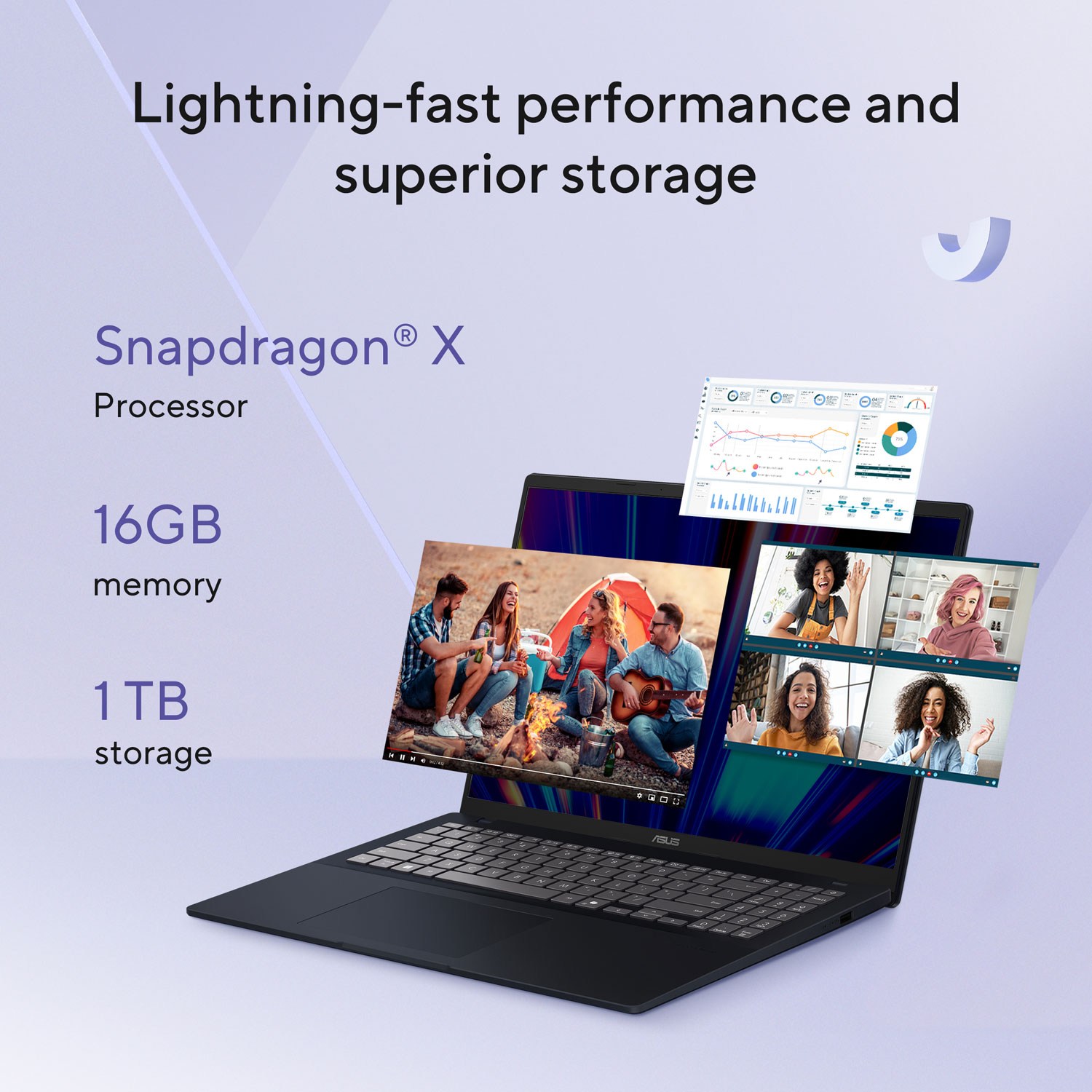 ASUS Vivobook 16 16" Laptop - Quiet Blue