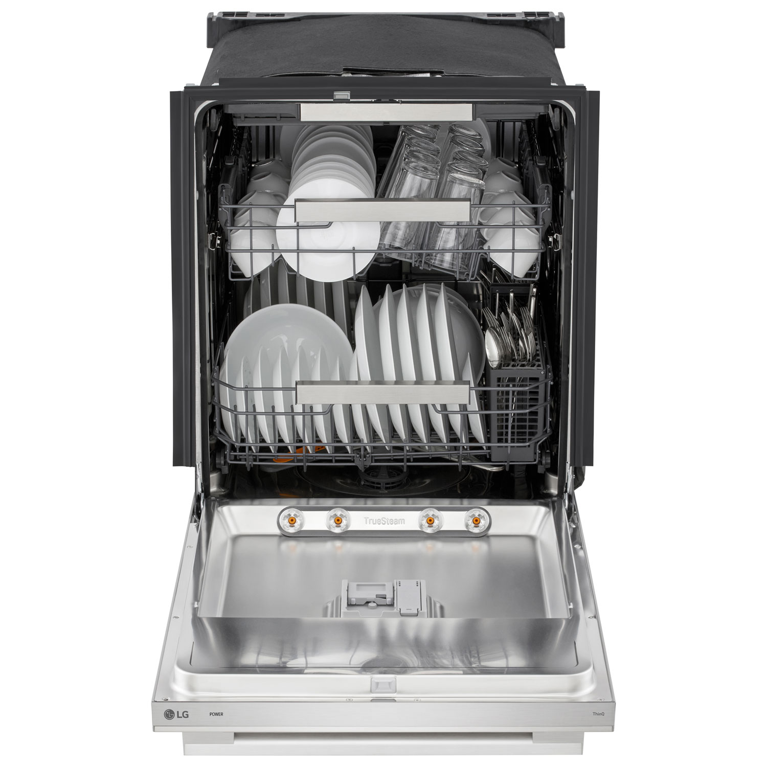 LG FlushFit 24" 42dB Built-In Dishwasher with Third Rack - Stainless Steel