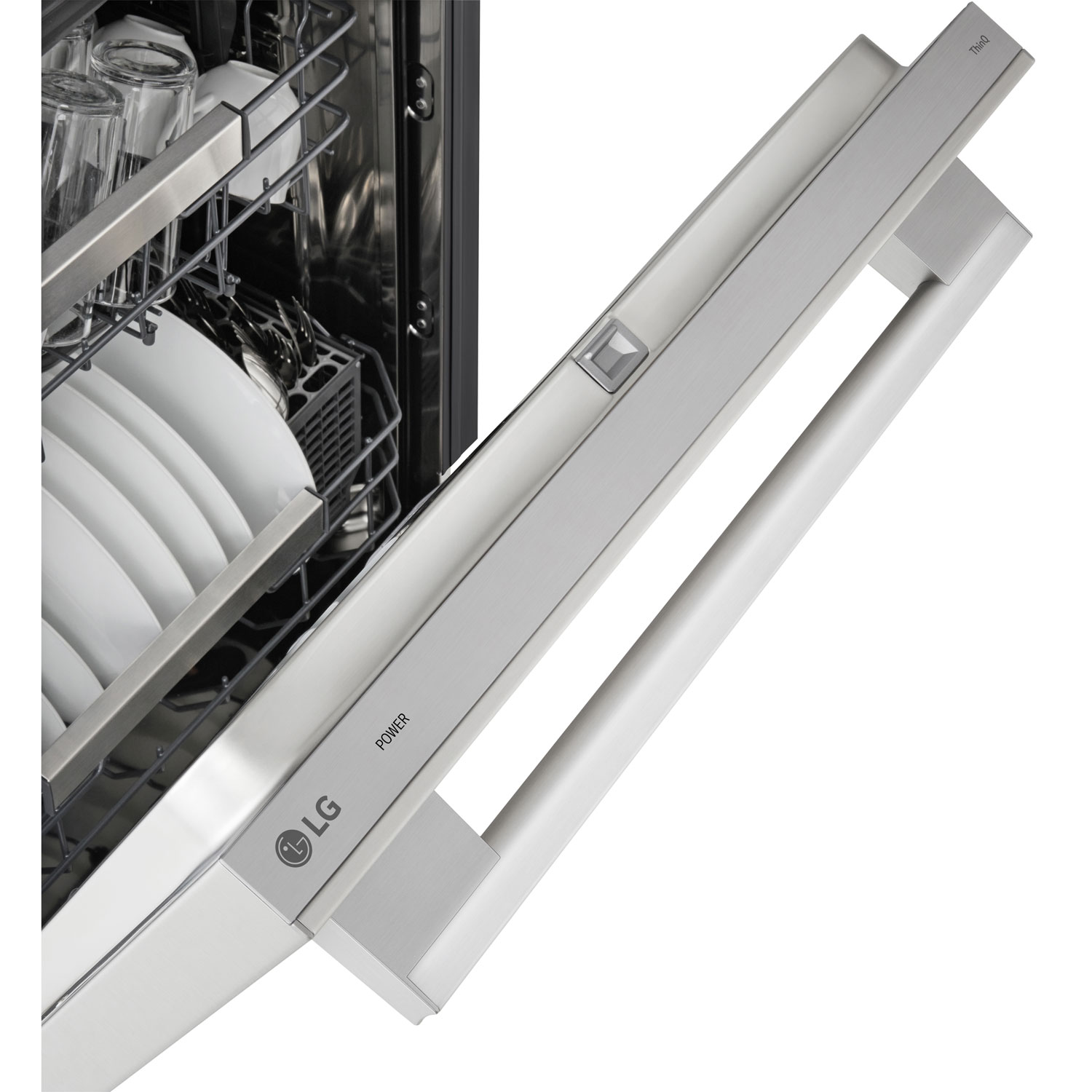 LG FlushFit 24" 42dB Built-In Dishwasher with Third Rack - Stainless Steel