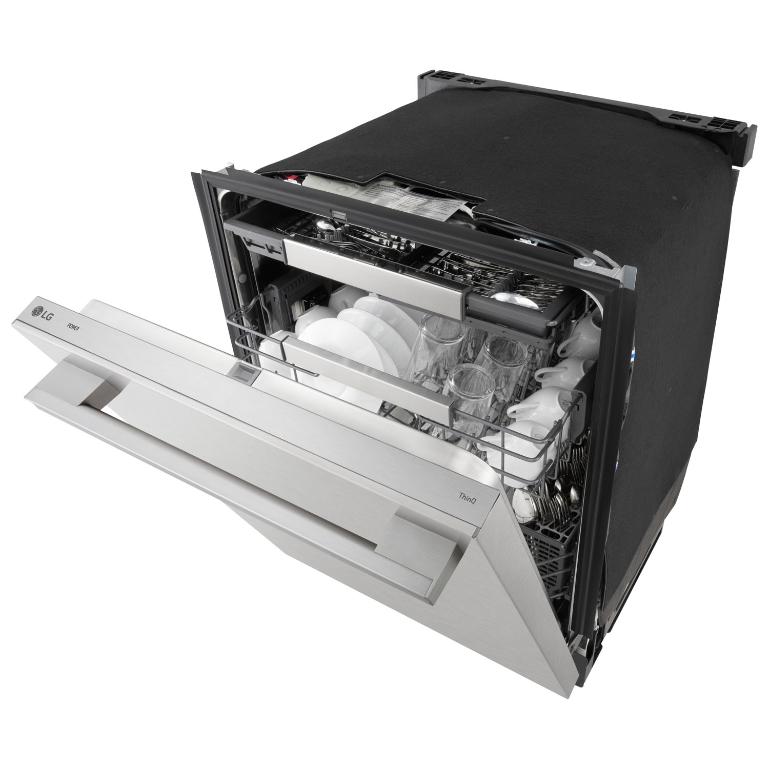 LG FlushFit 24" 39dB Built-In Dishwasher with Third Rack - Stainless Steel