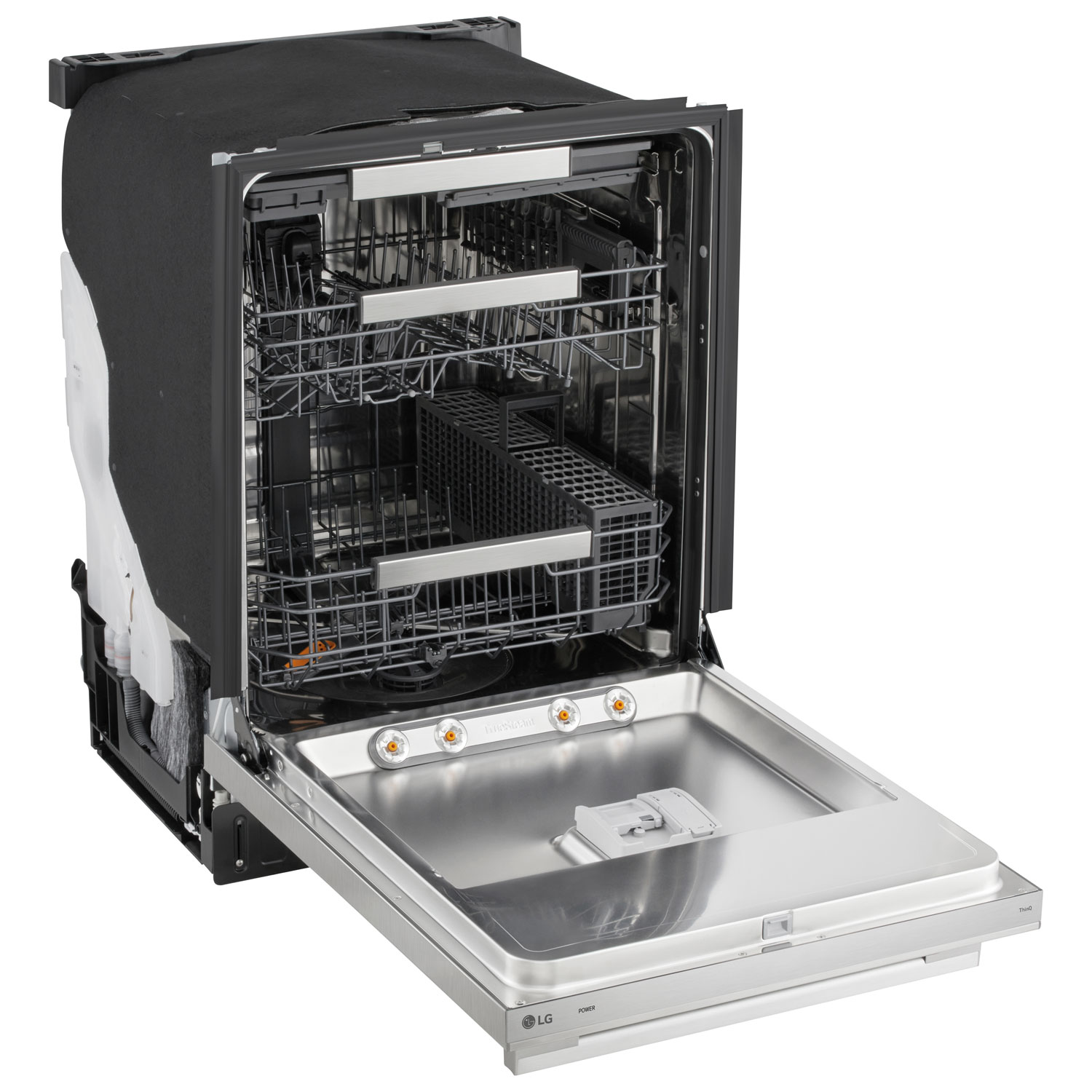 LG FlushFit 24" 39dB Built-In Dishwasher with Third Rack - Stainless Steel