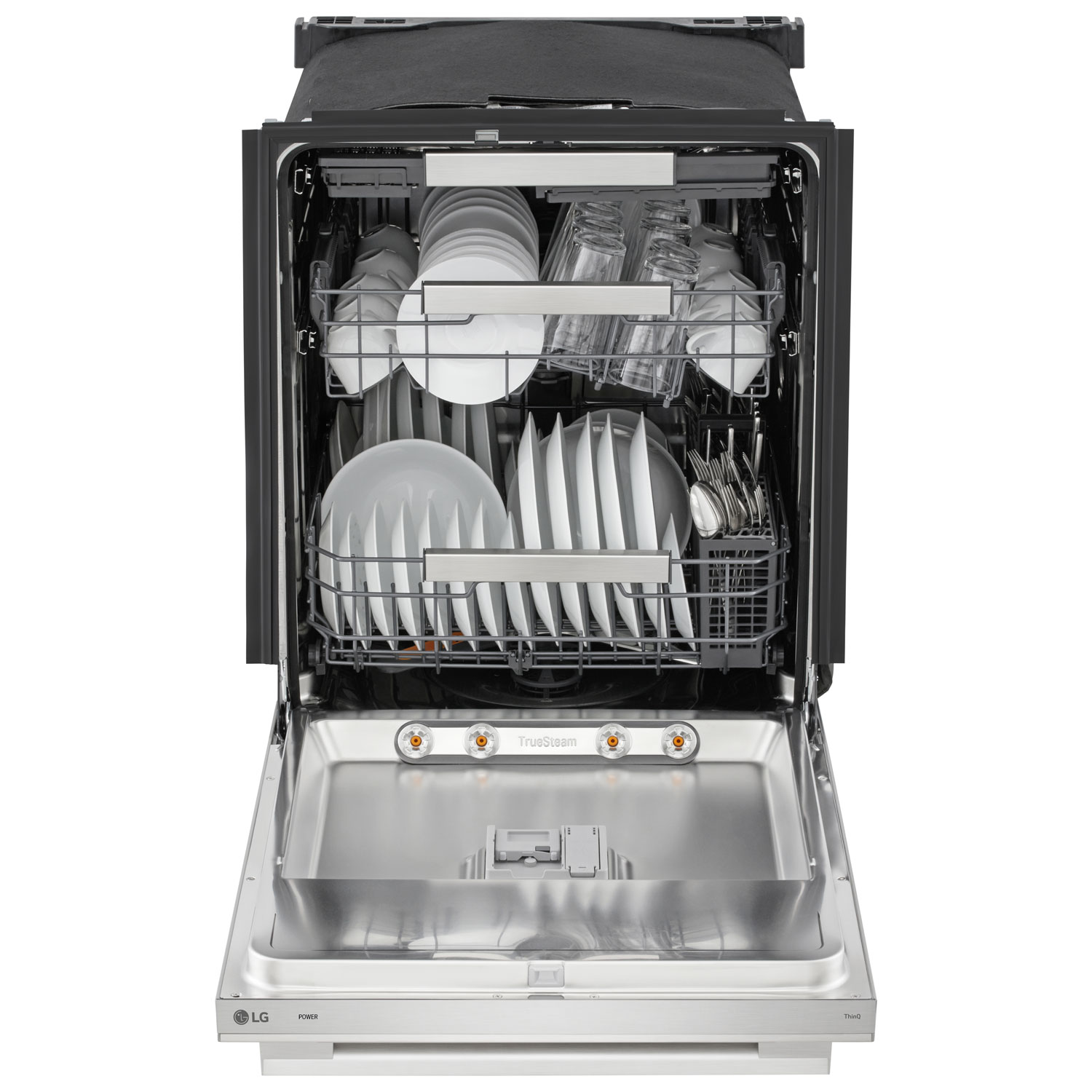 LG FlushFit 24" 39dB Built-In Dishwasher with Third Rack - Stainless Steel