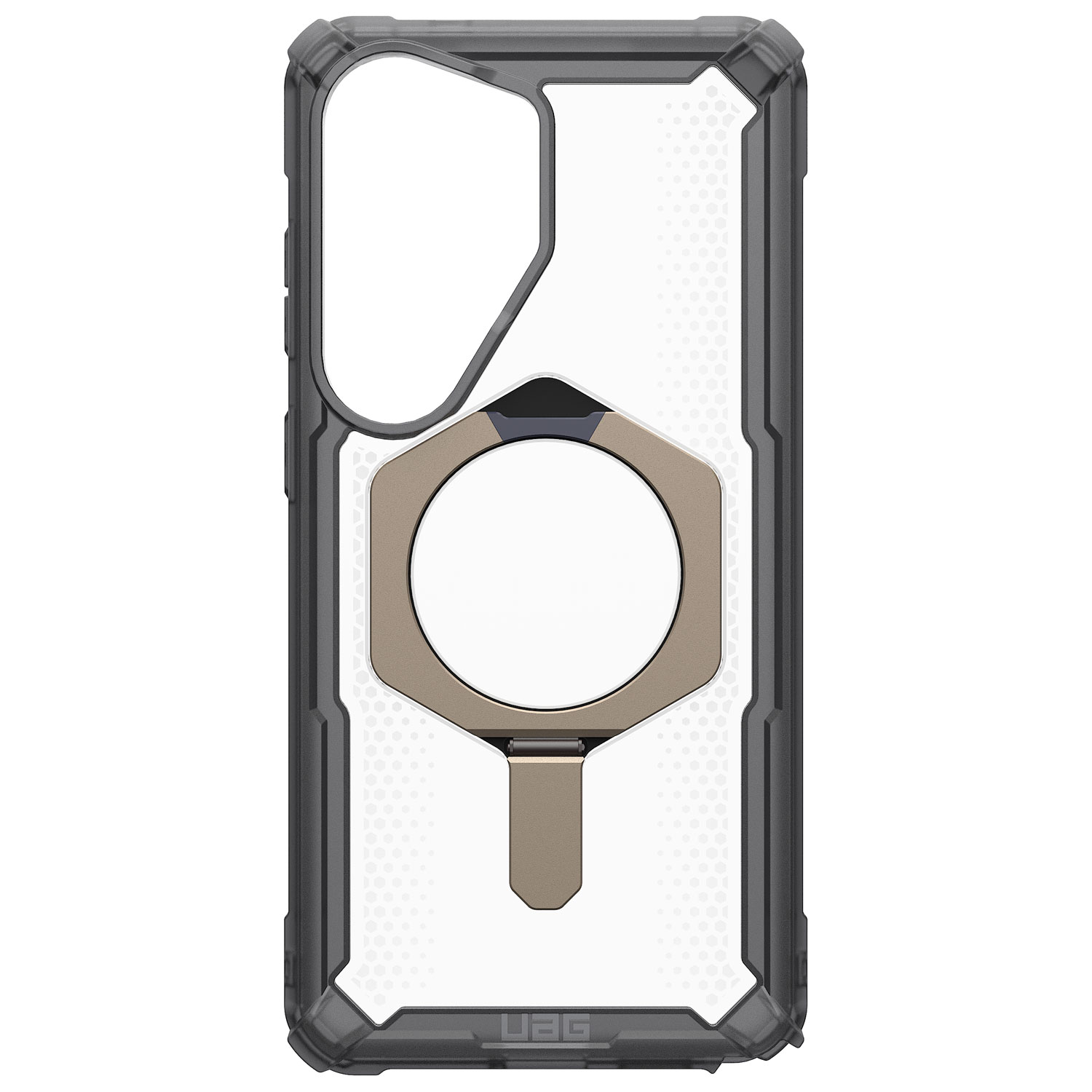 Urban Armor Gear Fitted Hard Shell Case with Magnet & Kickstand for Galaxy S26 Ultra - Ash/Titanium