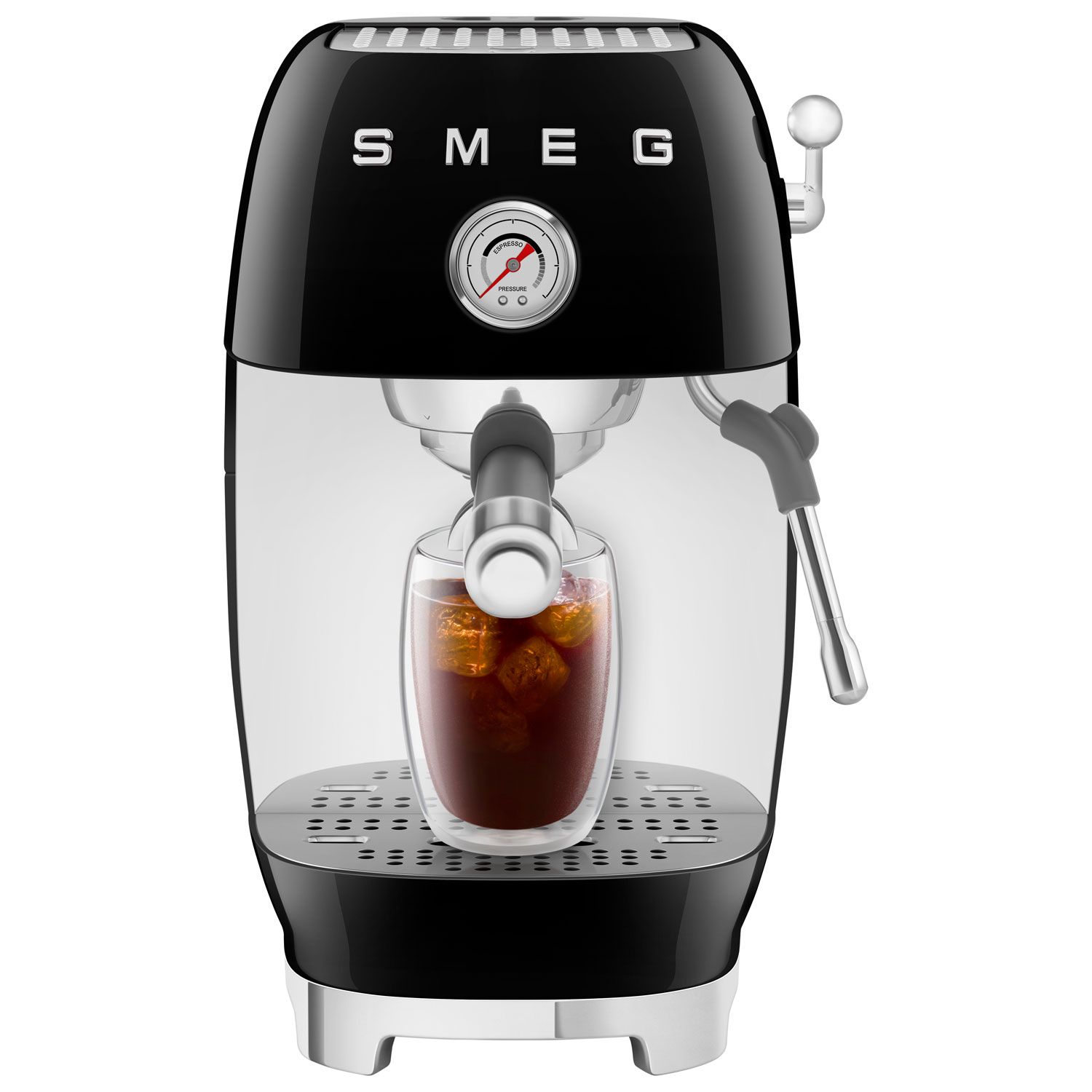 Smeg Manual Espresso Machine with Cold Brew - Black