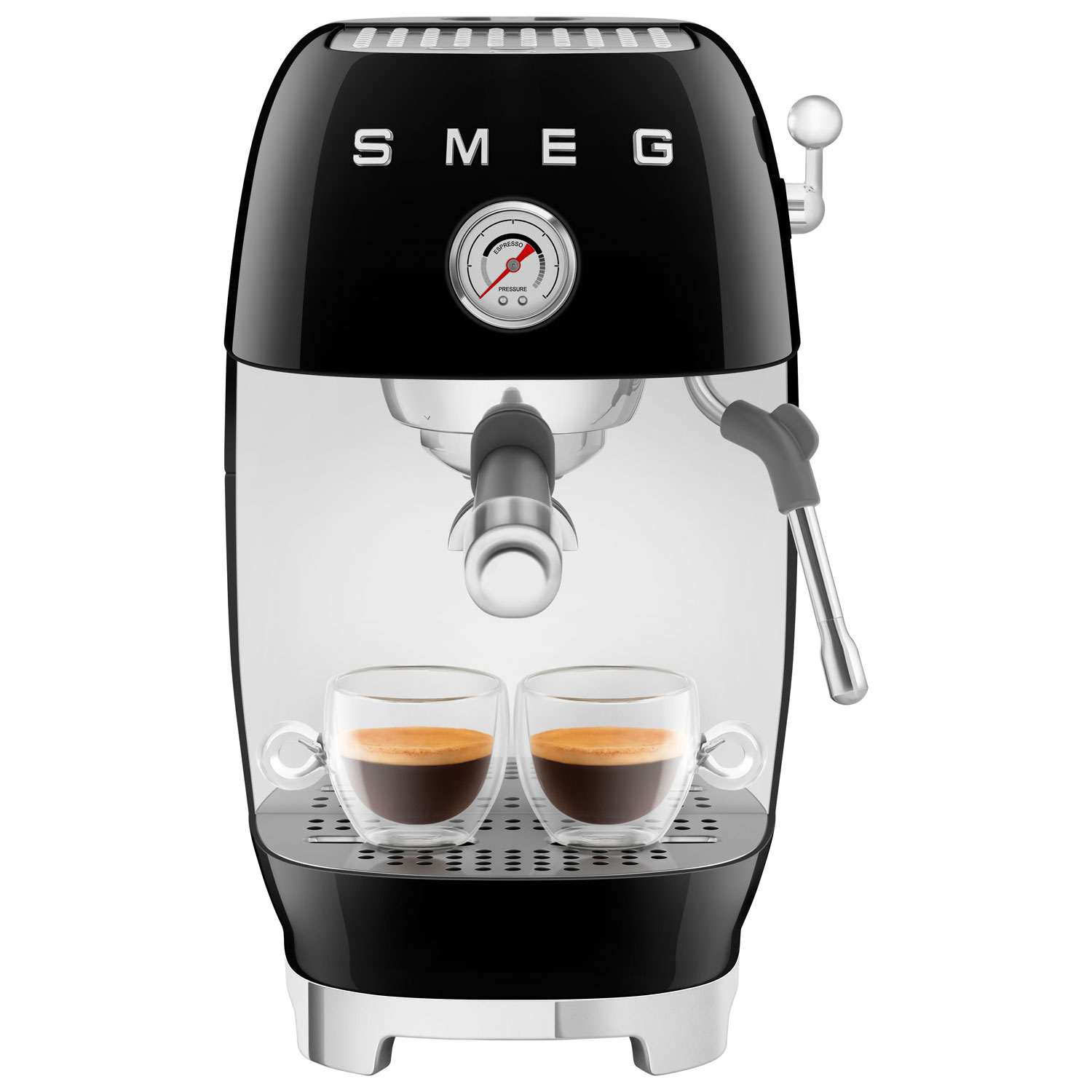 Smeg Manual Espresso Machine with Cold Brew - Black