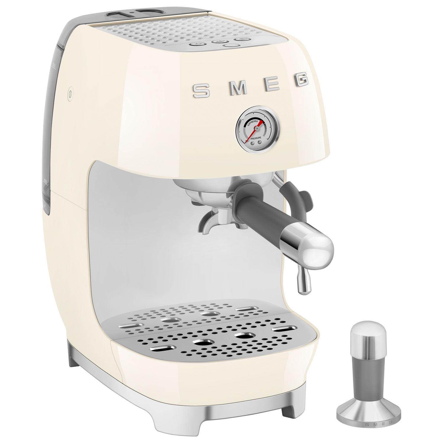 Smeg Manual Espresso Machine with Cold Brew - Cream