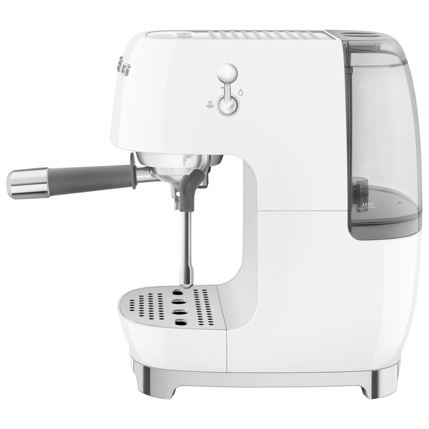 Smeg Manual Espresso Machine with Cold Brew - White