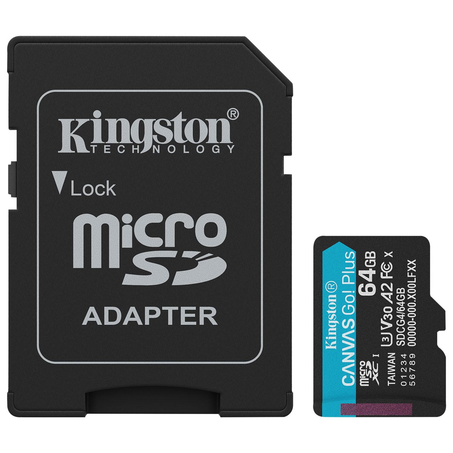 Kingston Canvas Go! Plus 64GB 200MB/s microSD Memory Card
