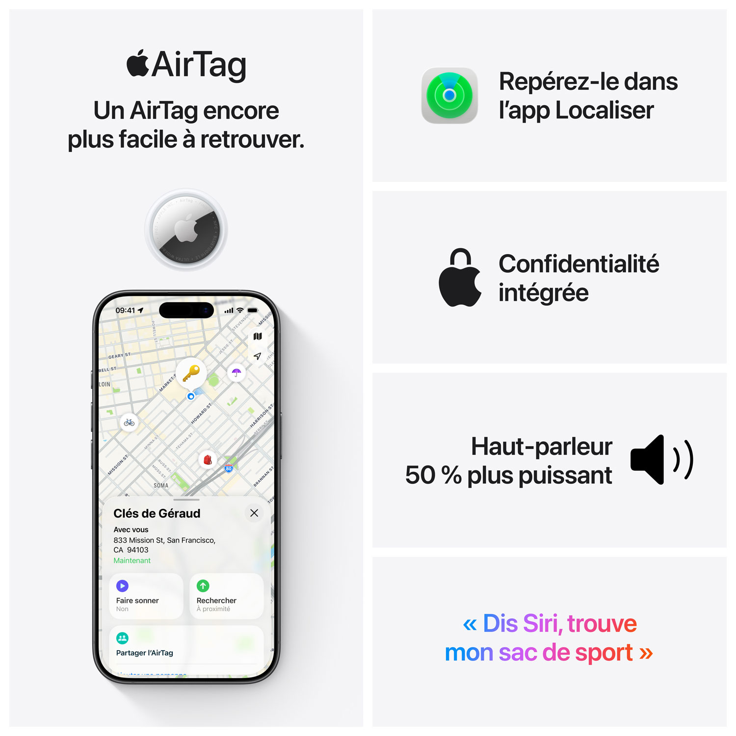 Apple AirTag Bluetooth Item Tracker - 4 Pack - White