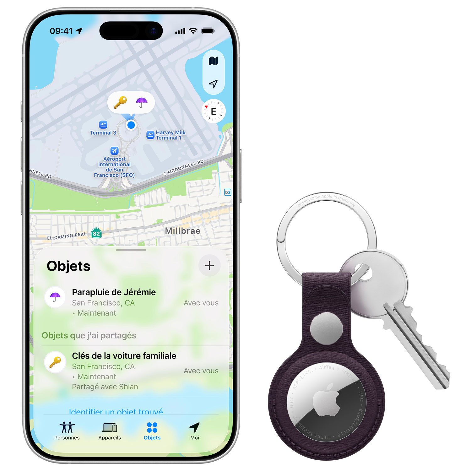 Apple AirTag Bluetooth Item Tracker - 4 Pack - White