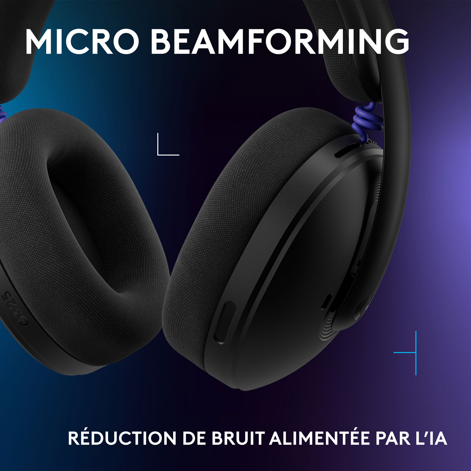 Casque de jeu sans fil G325 LIGHTSPEED de Logitech - Noir