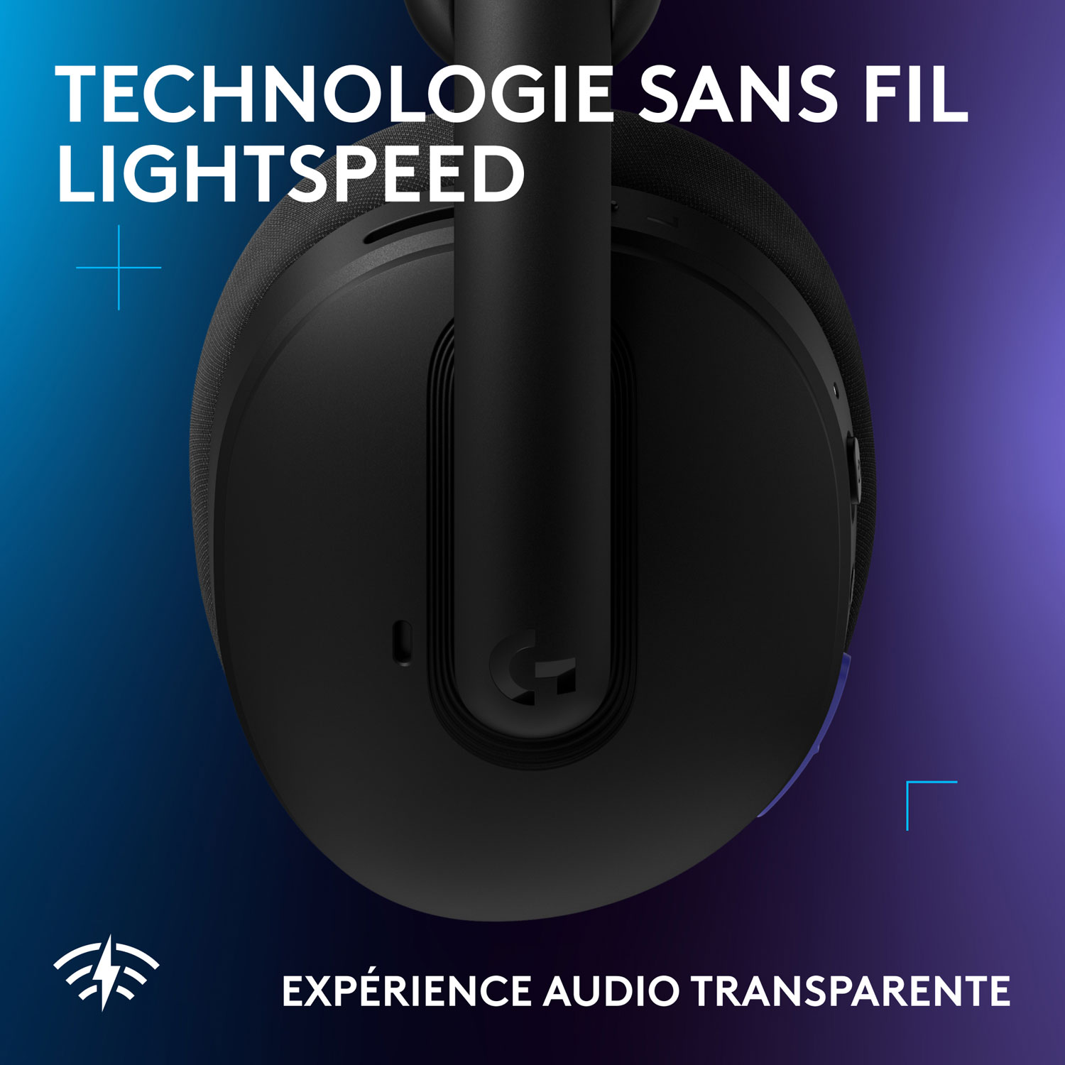Casque de jeu sans fil G325 LIGHTSPEED de Logitech - Noir