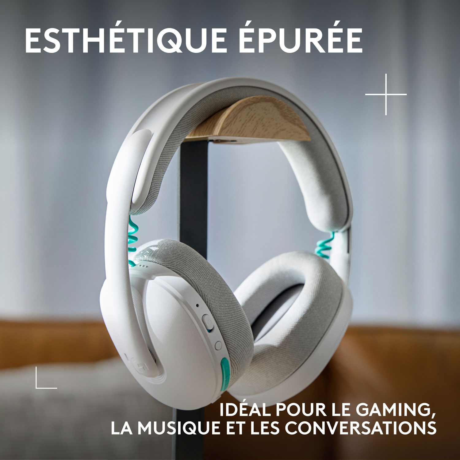 Casque de jeu sans fil G325 LIGHTSPEED de Logitech - Blanc