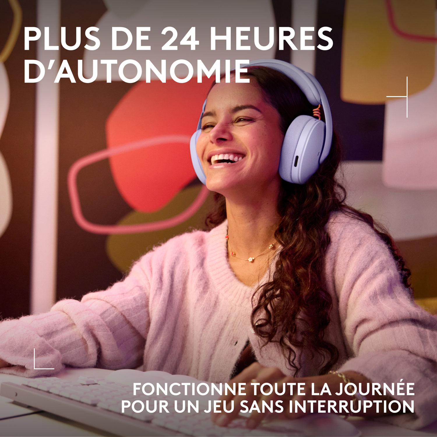 Casque de jeu sans fil G325 LIGHTSPEED de Logitech - Lilas