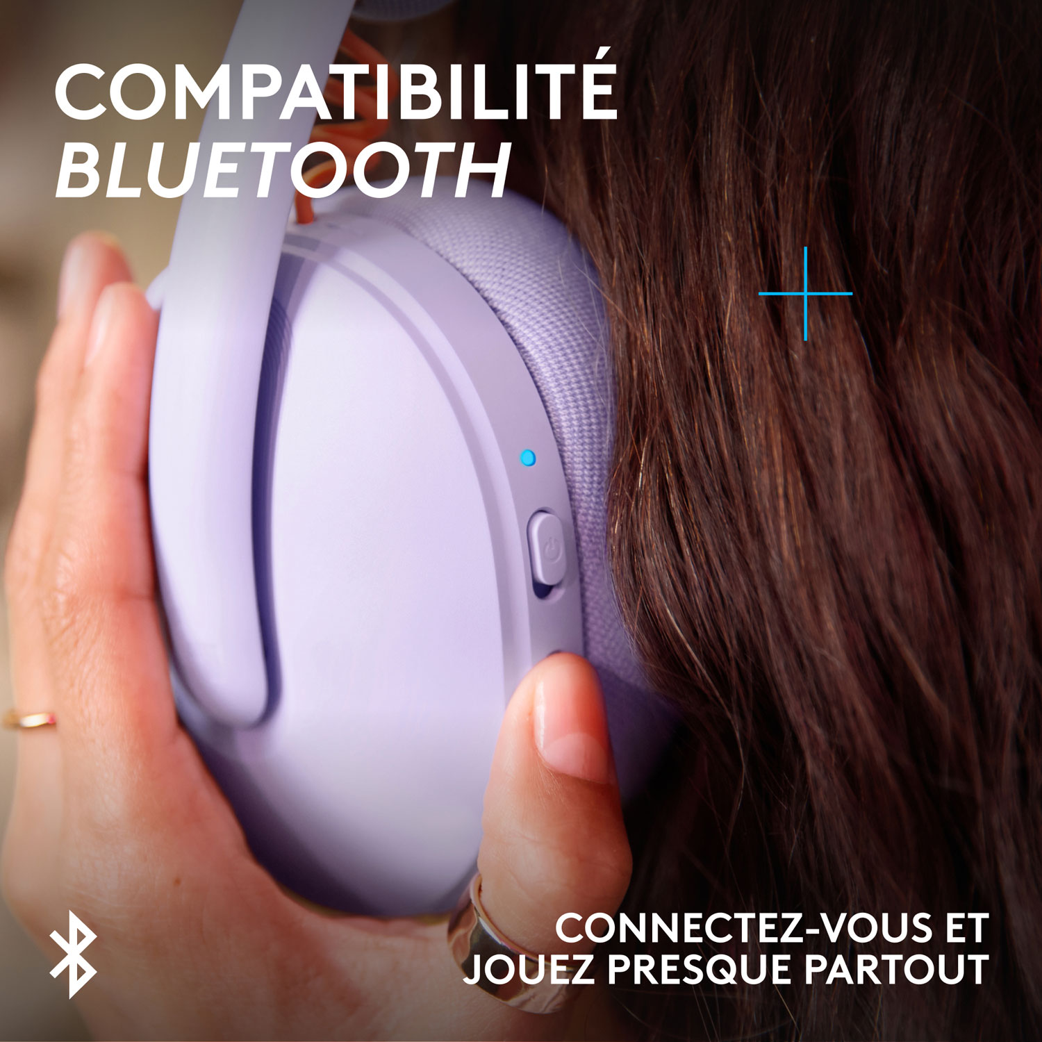 Casque de jeu sans fil G325 LIGHTSPEED de Logitech - Lilas