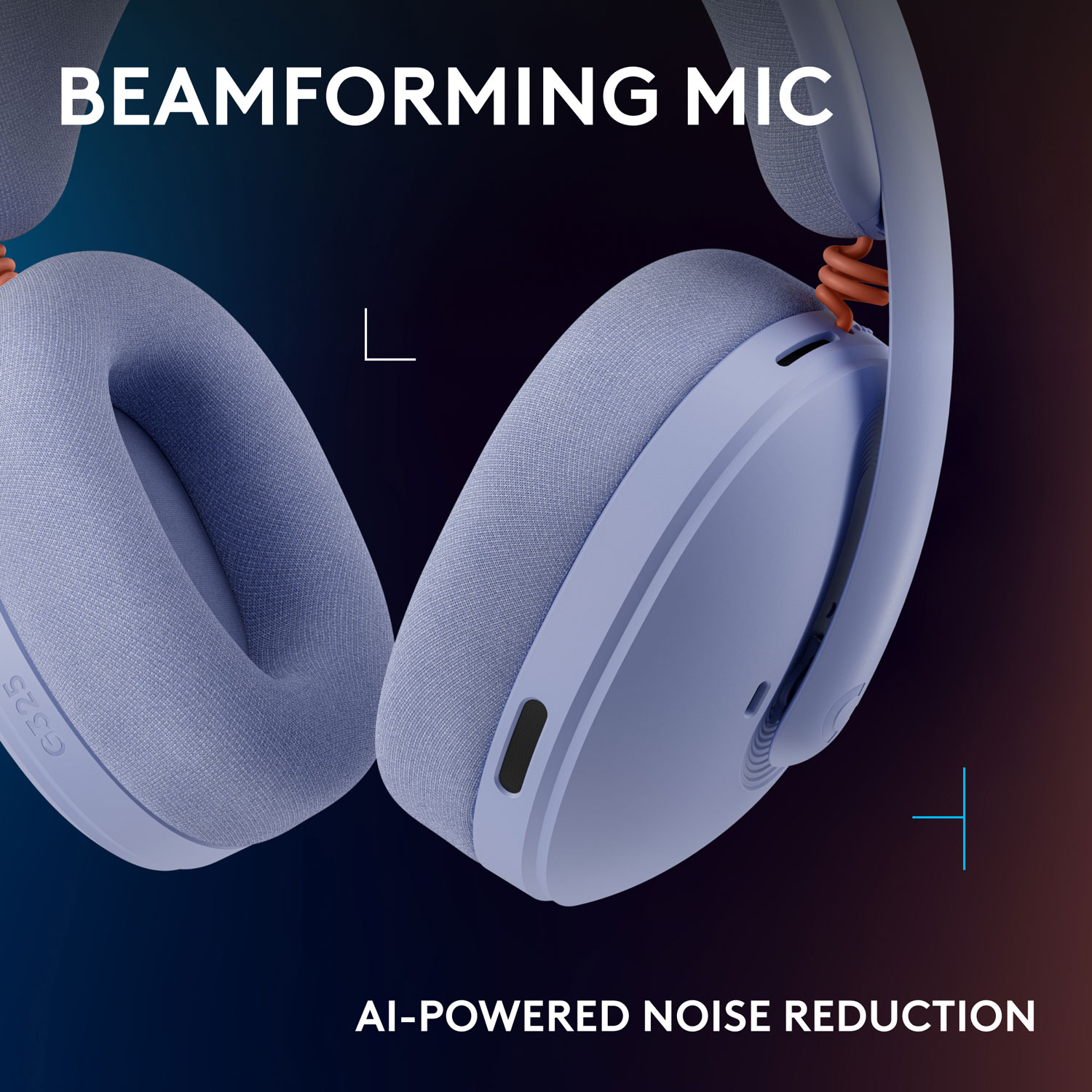 Casque de jeu sans fil G325 LIGHTSPEED de Logitech - Lilas