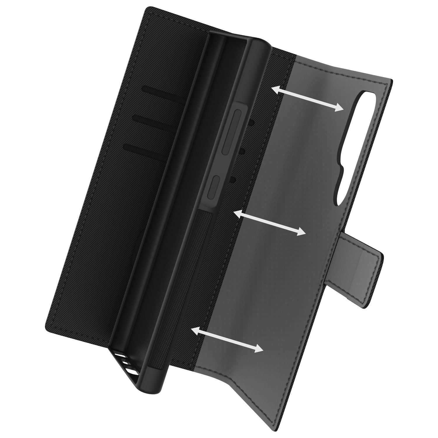 LBT 2-in-1 Switch Wallet Case for Galaxy S26 Ultra - Black