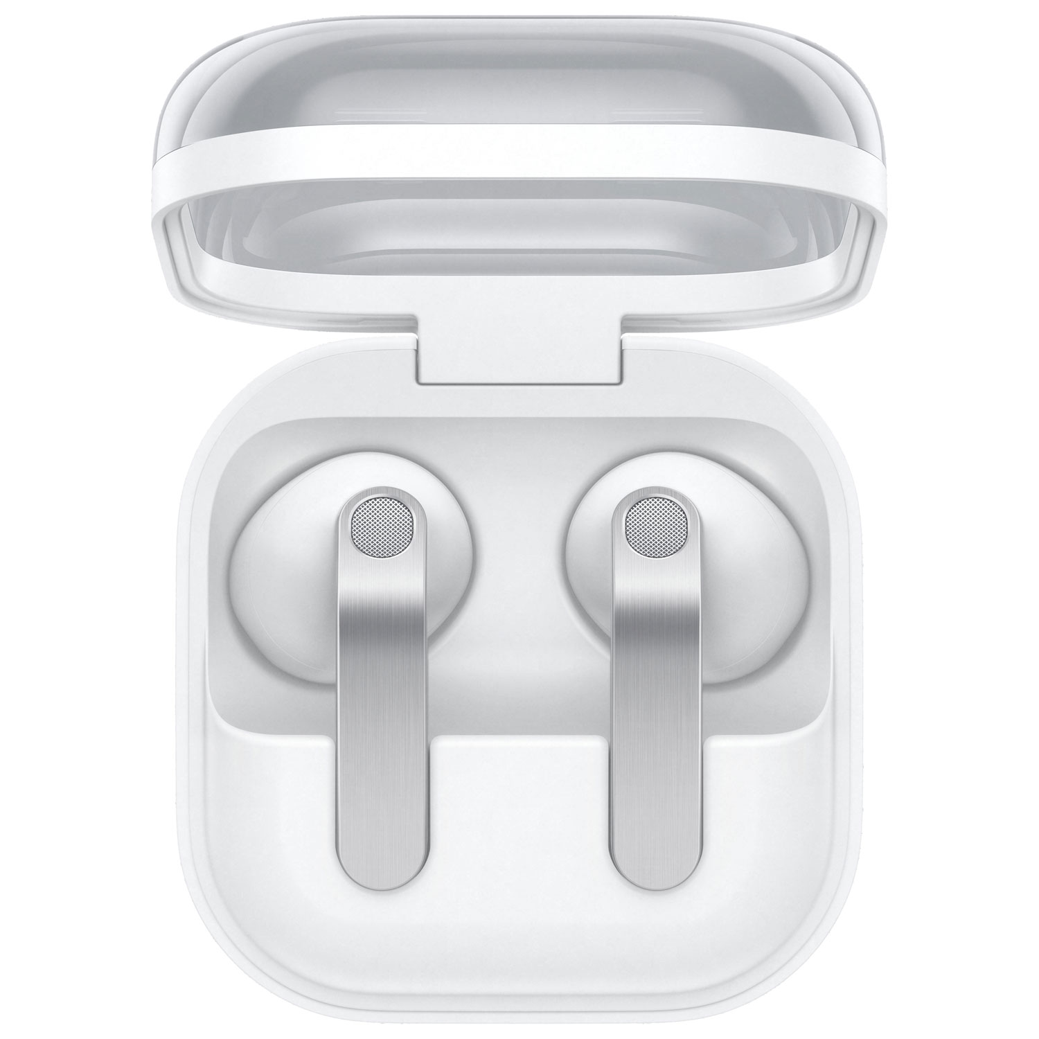 Écouteurs boutons 100 % sans fil à suppression du bruit Galaxy Buds4 de Samsung - Blanc