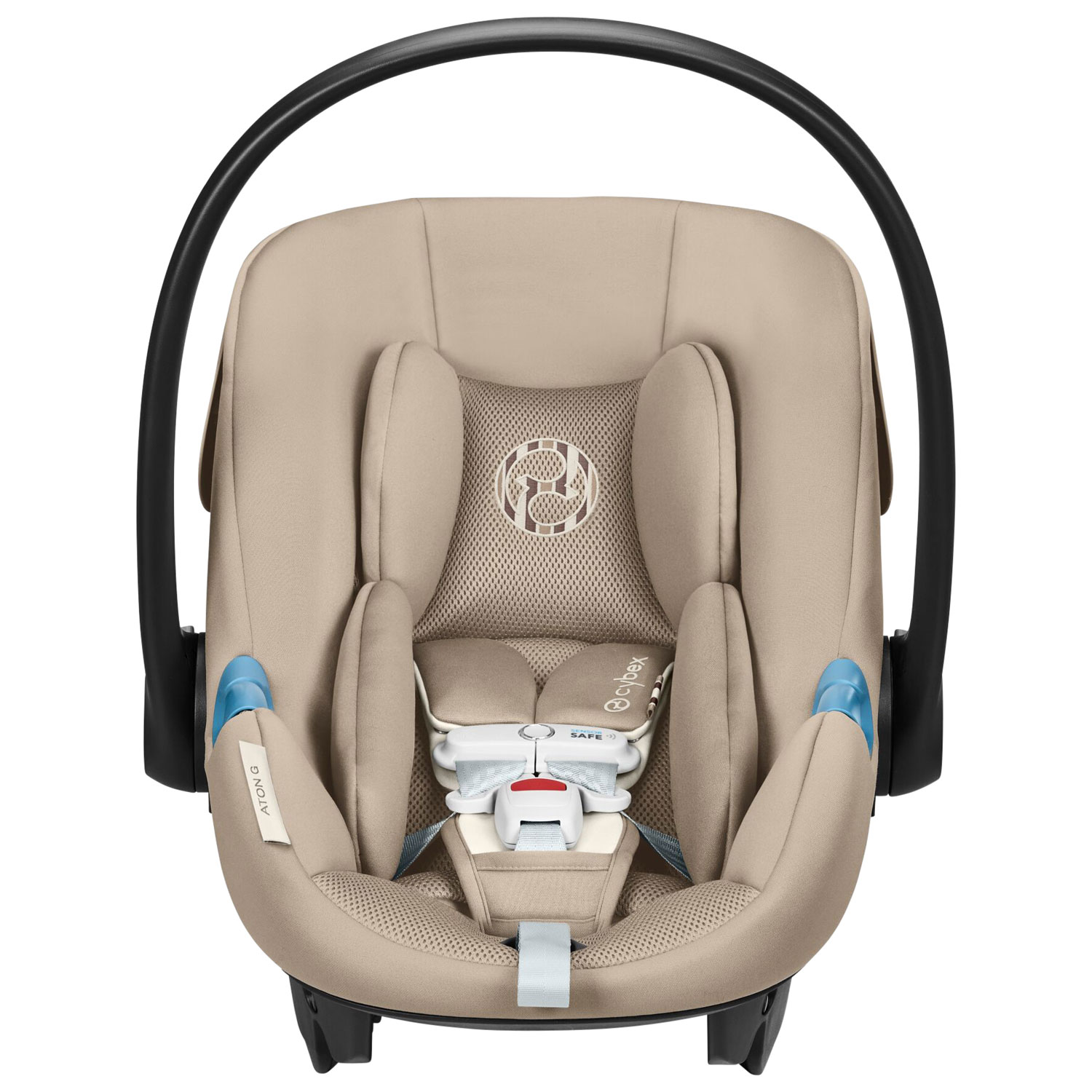 Siège d'auto pour bébé orienté vers l'arrière Aton G Swivel de Cybex - Beige amande