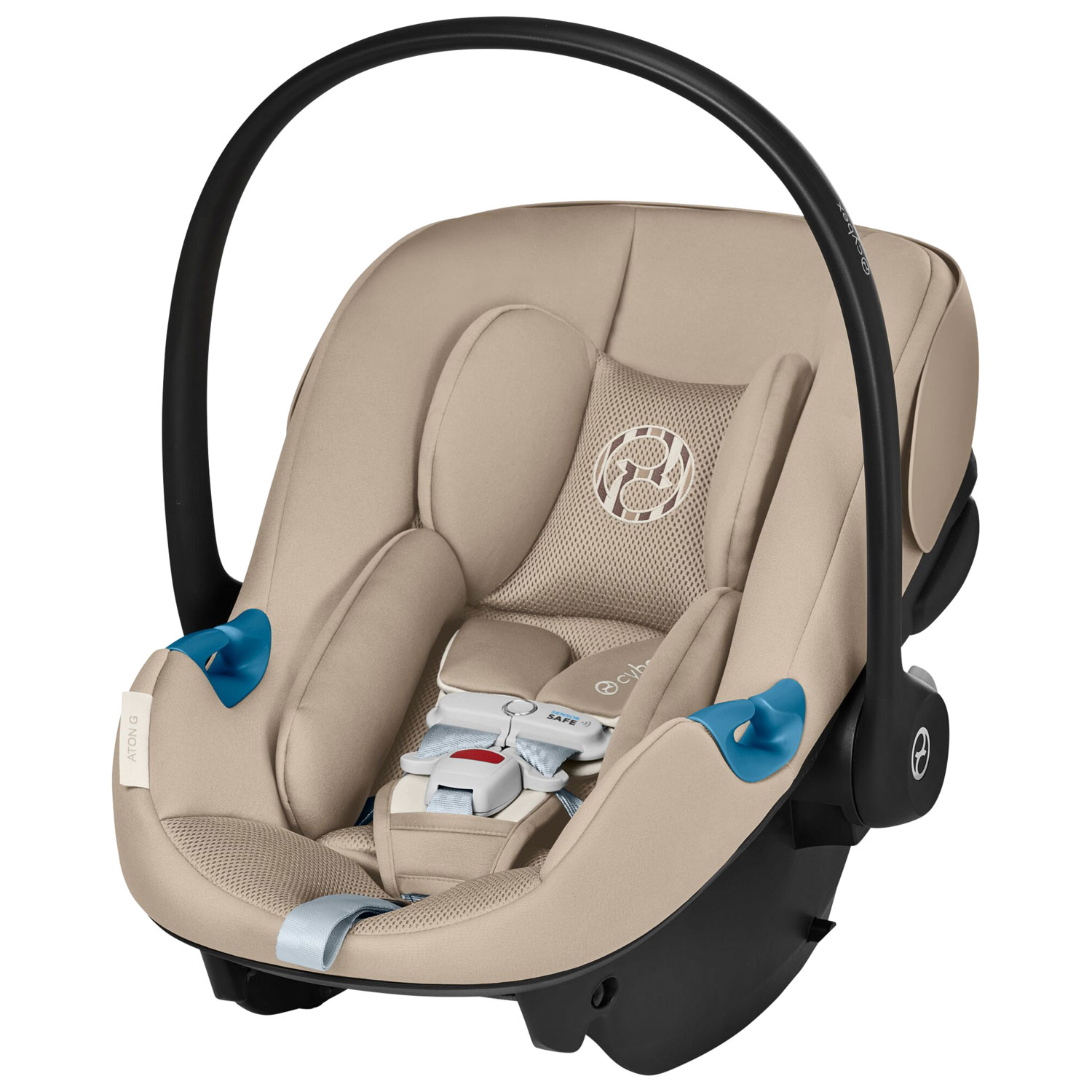 Siège d'auto pour bébé orienté vers l'arrière Aton G Swivel de Cybex - Beige amande