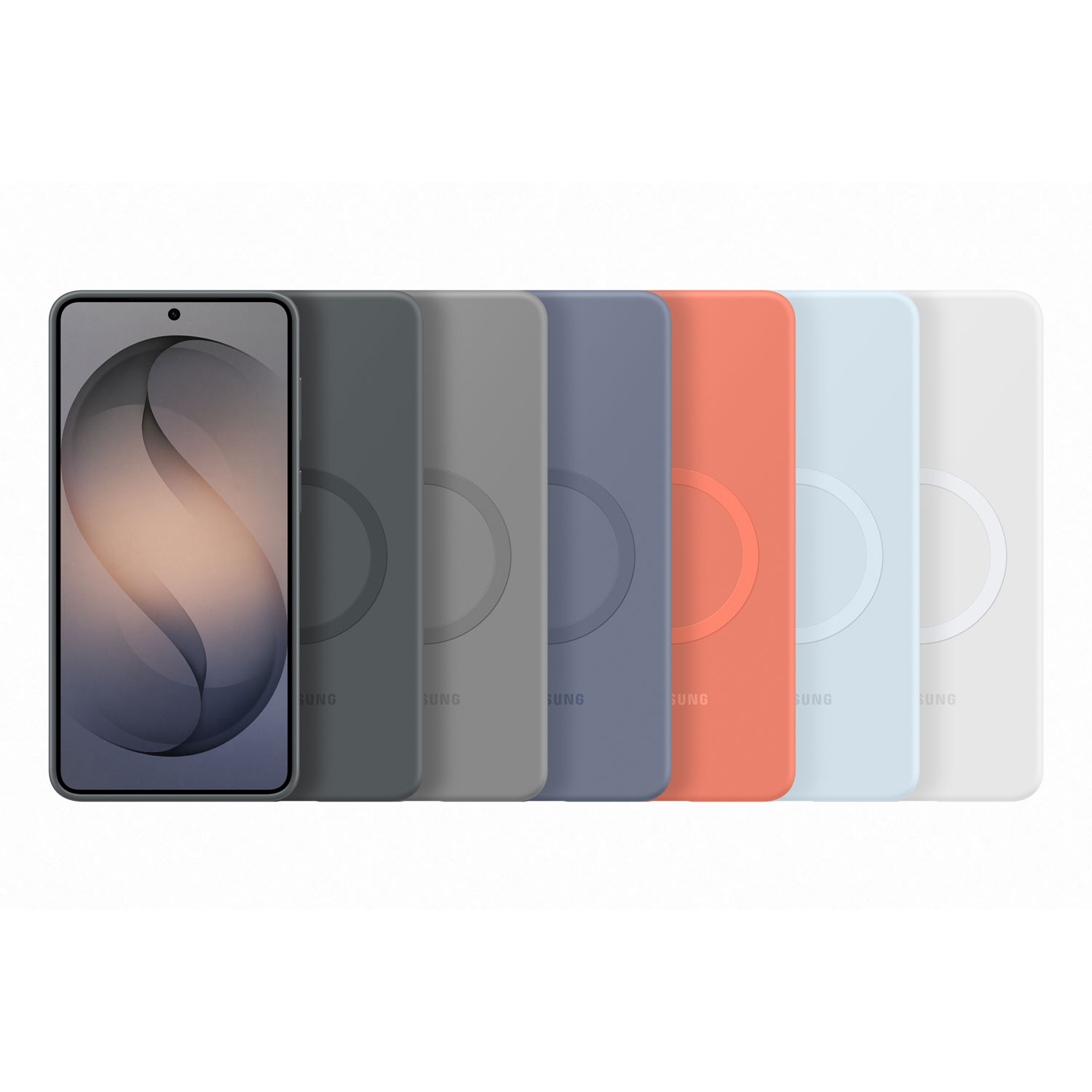 Samsung Silicone Fitted Soft Shell Case with Magnet for Galaxy S26+ - Black