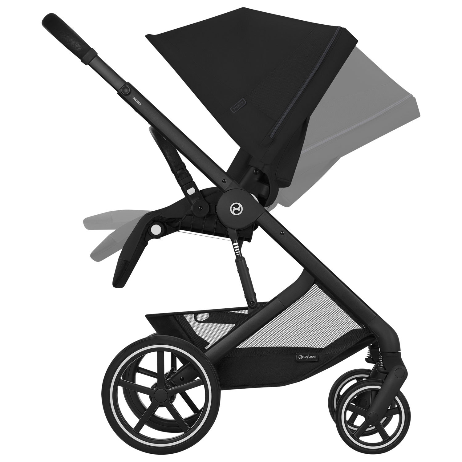 Cybex Balios S Lux Full-Size Stroller - Moon Black
