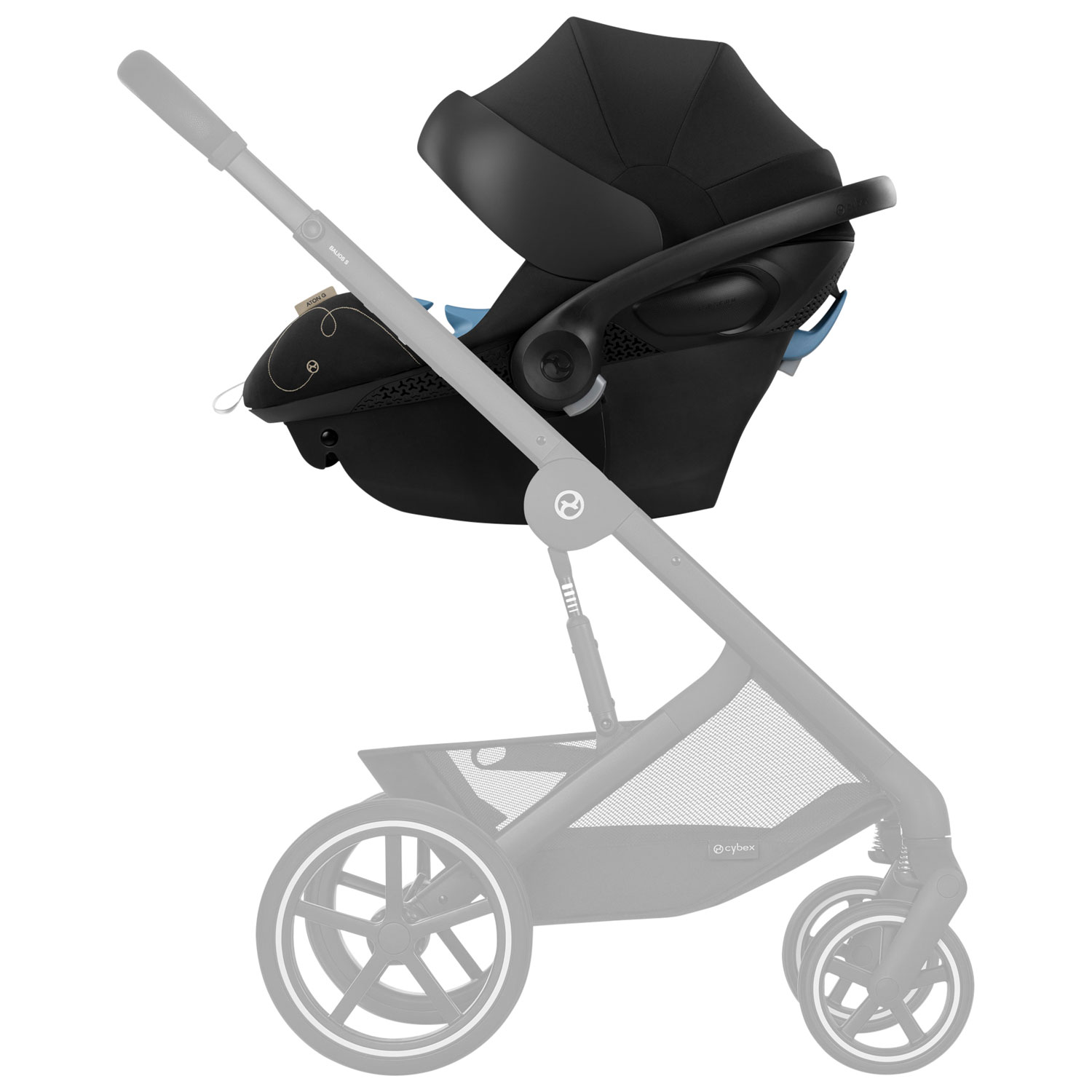 Cybex Balios S Lux Full-Size Stroller - Moon Black