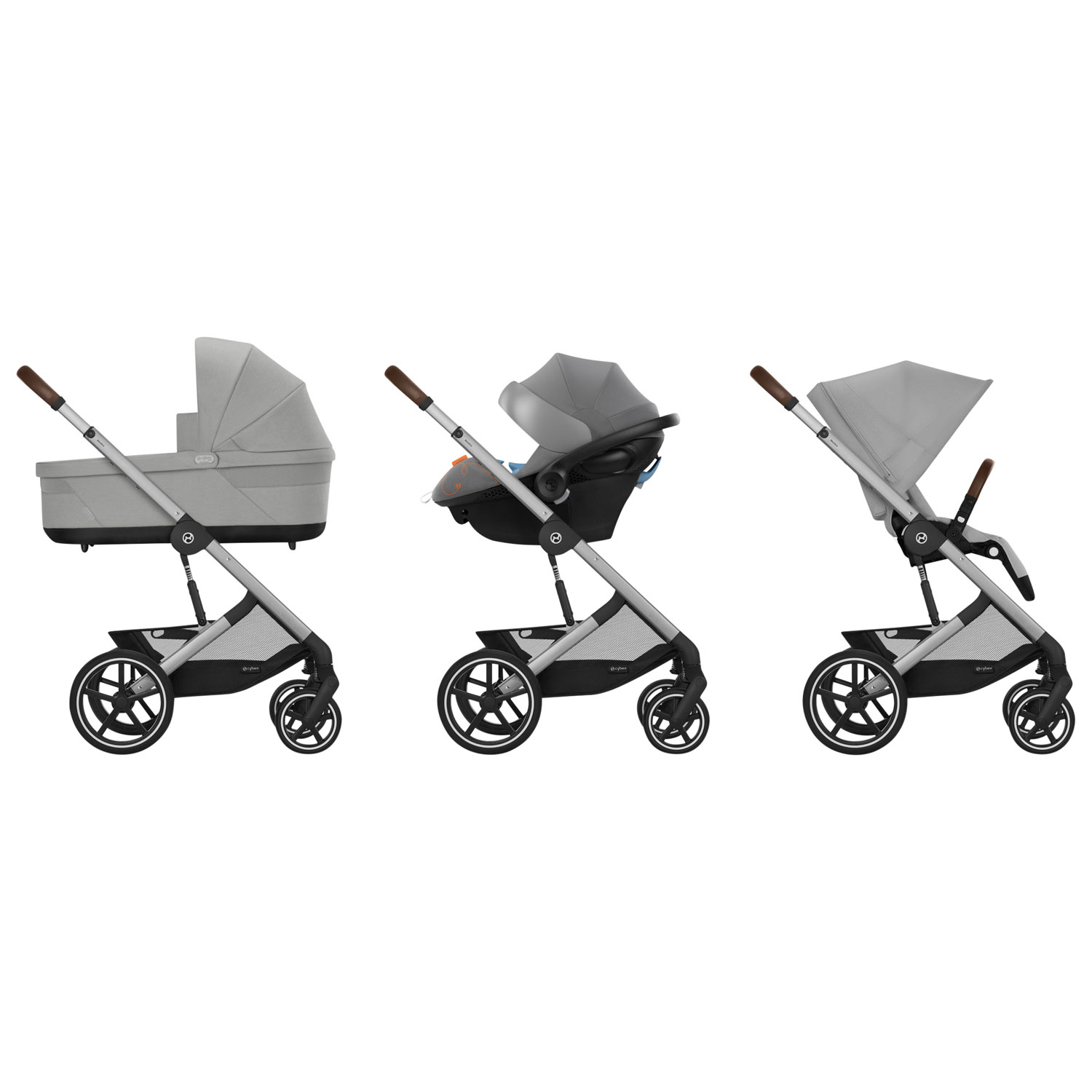 Cybex Balios S Lux Full-Size Stroller - Stone Grey