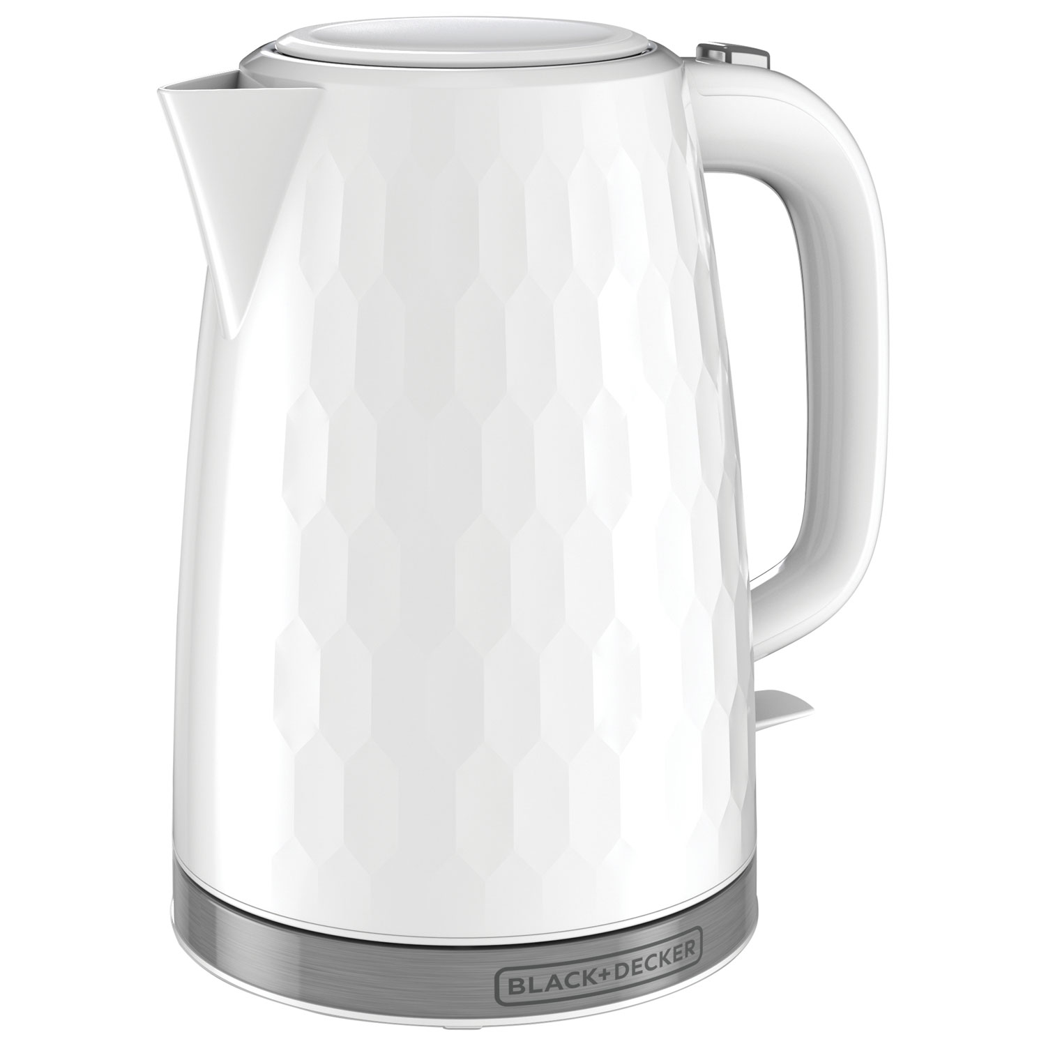 Noir & Decker Honeycomb Bouilloire électrique sans fil - 1.7L - blanc
