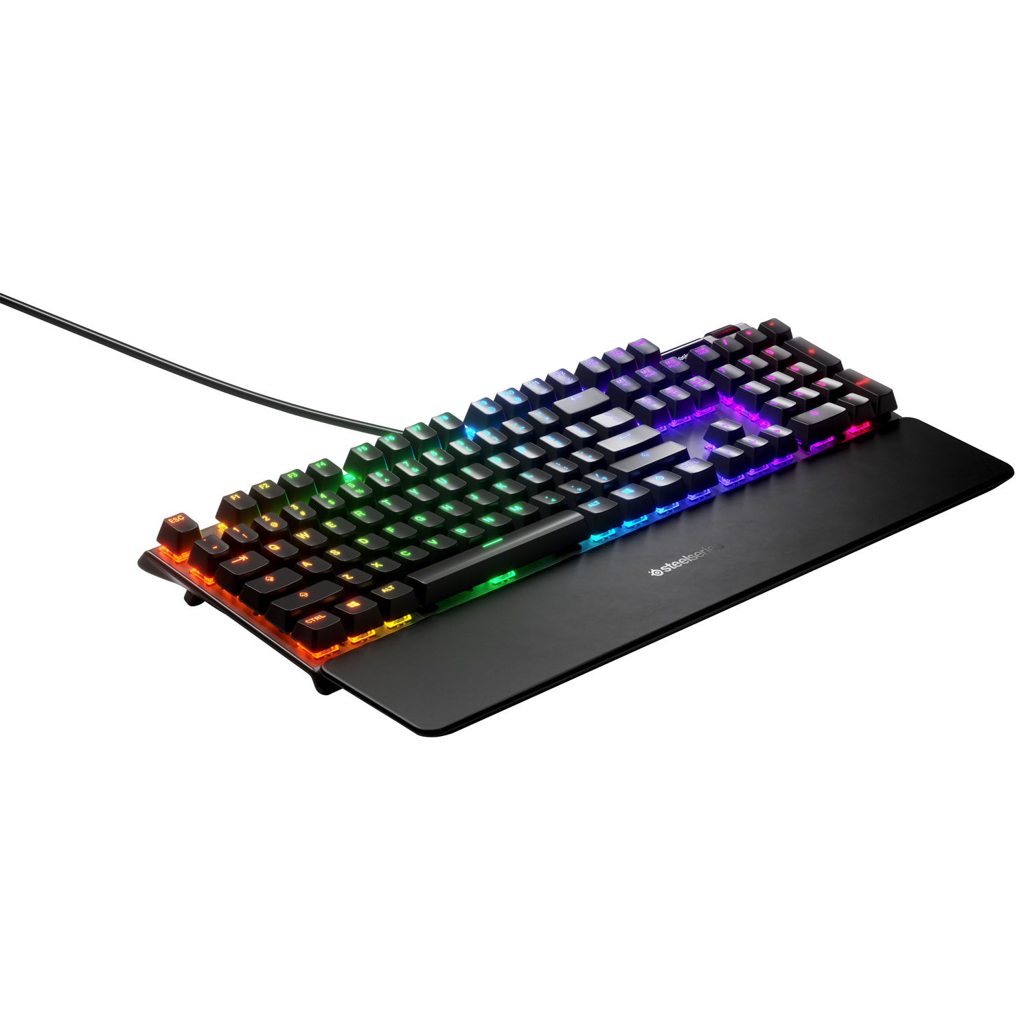 Clavier de jeu mécanique ergonomique tactile rétroéclairé pleine grandeur Apex 5 de SteelSeries - Anglais