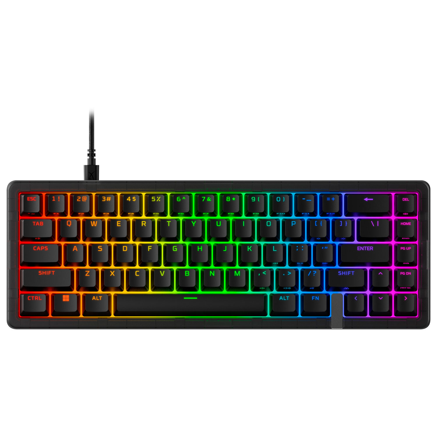 HyperX Origins 2 65 Ergonomie mécanique linéaire rétro-éclairée 65% Clavier jeu - noir - changements climatiques