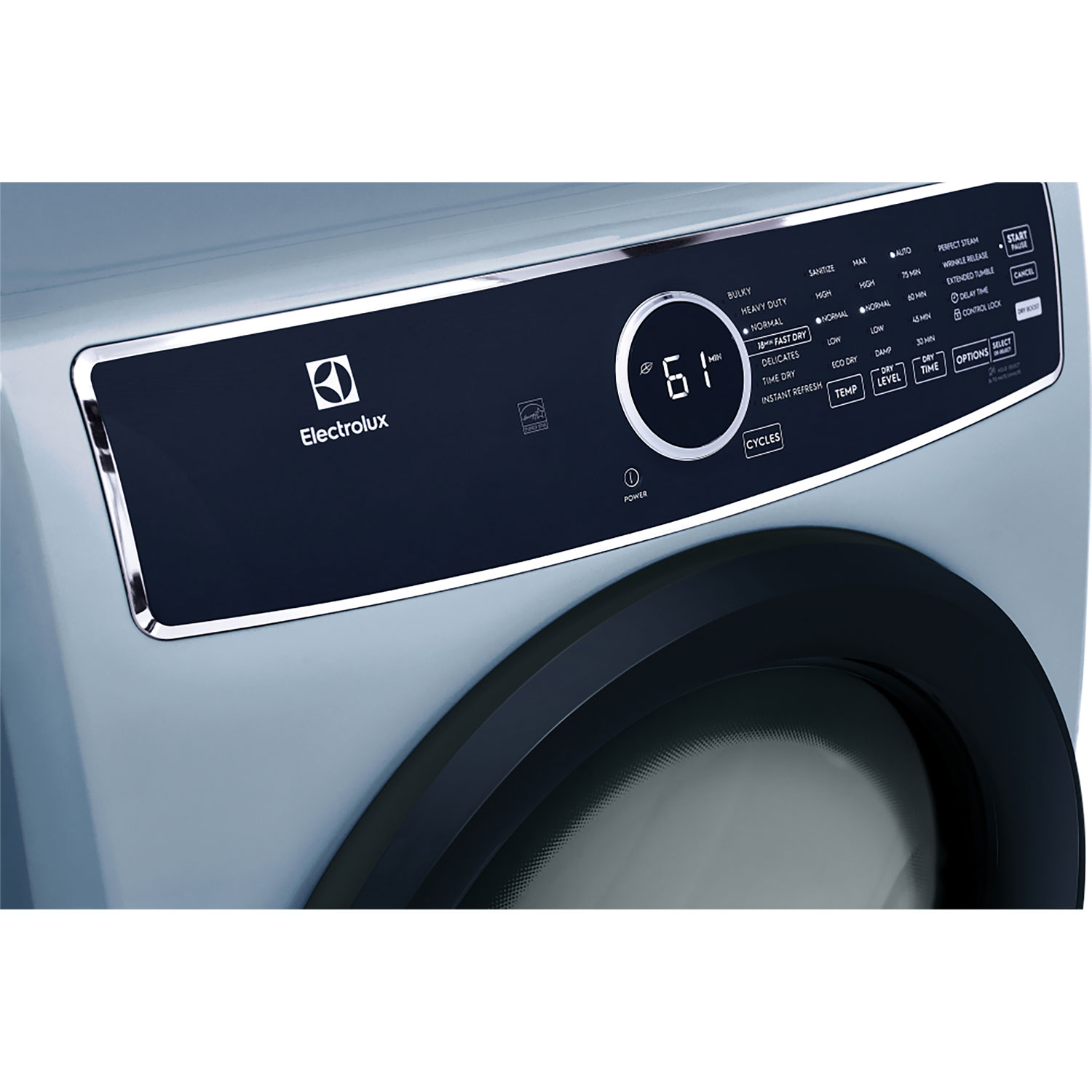 Electrolux 8.0 Cu. Ft. Gas Steam Dryer - Glacier Blue