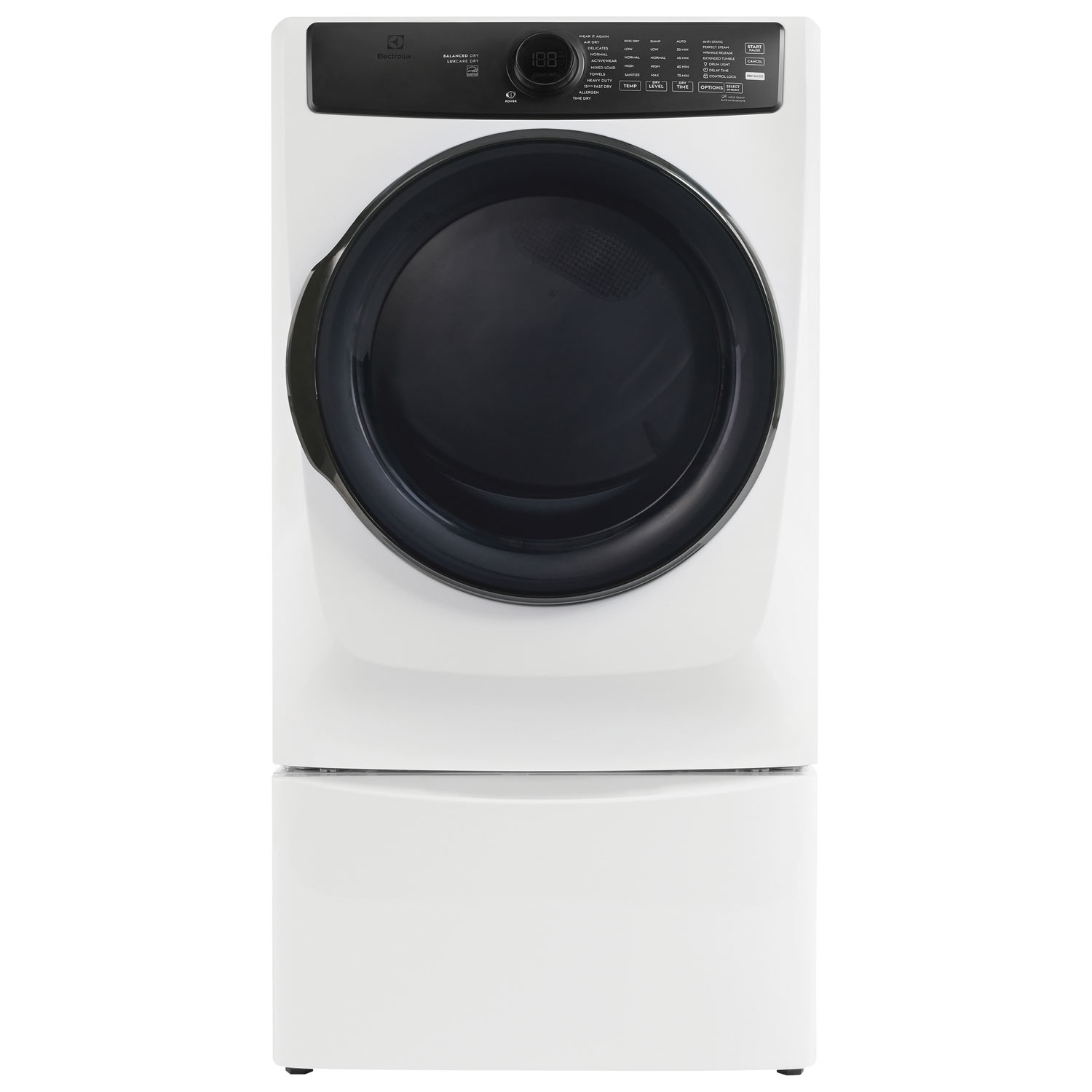 Electrolux 8.0 Cu. Ft. Electric Steam Dryer - Matte White&nbsp;