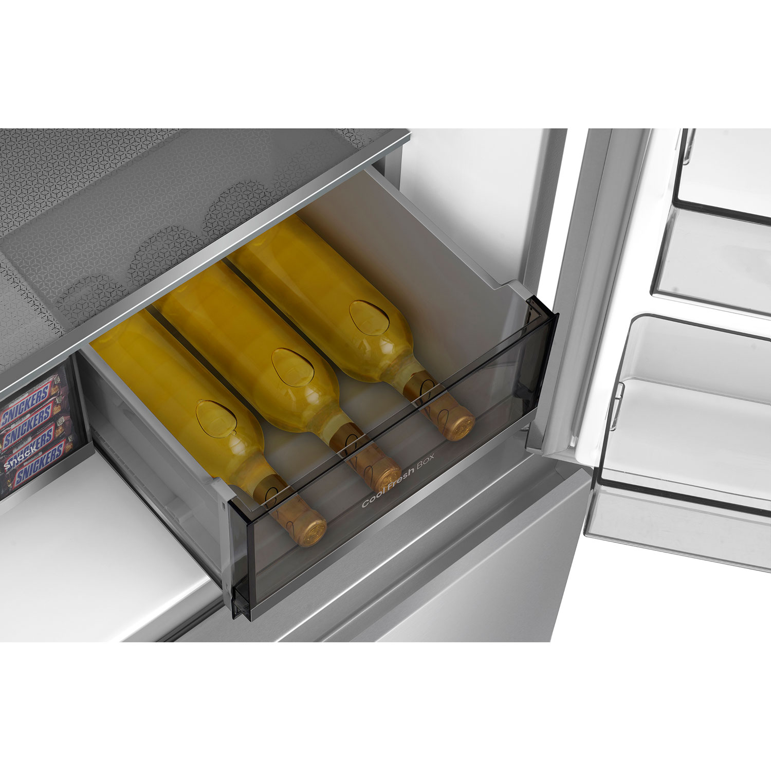 Réfrigérateur à deux portes 22,7 pi³ 36 po avec distributeur d'eau de Hisense - Inox