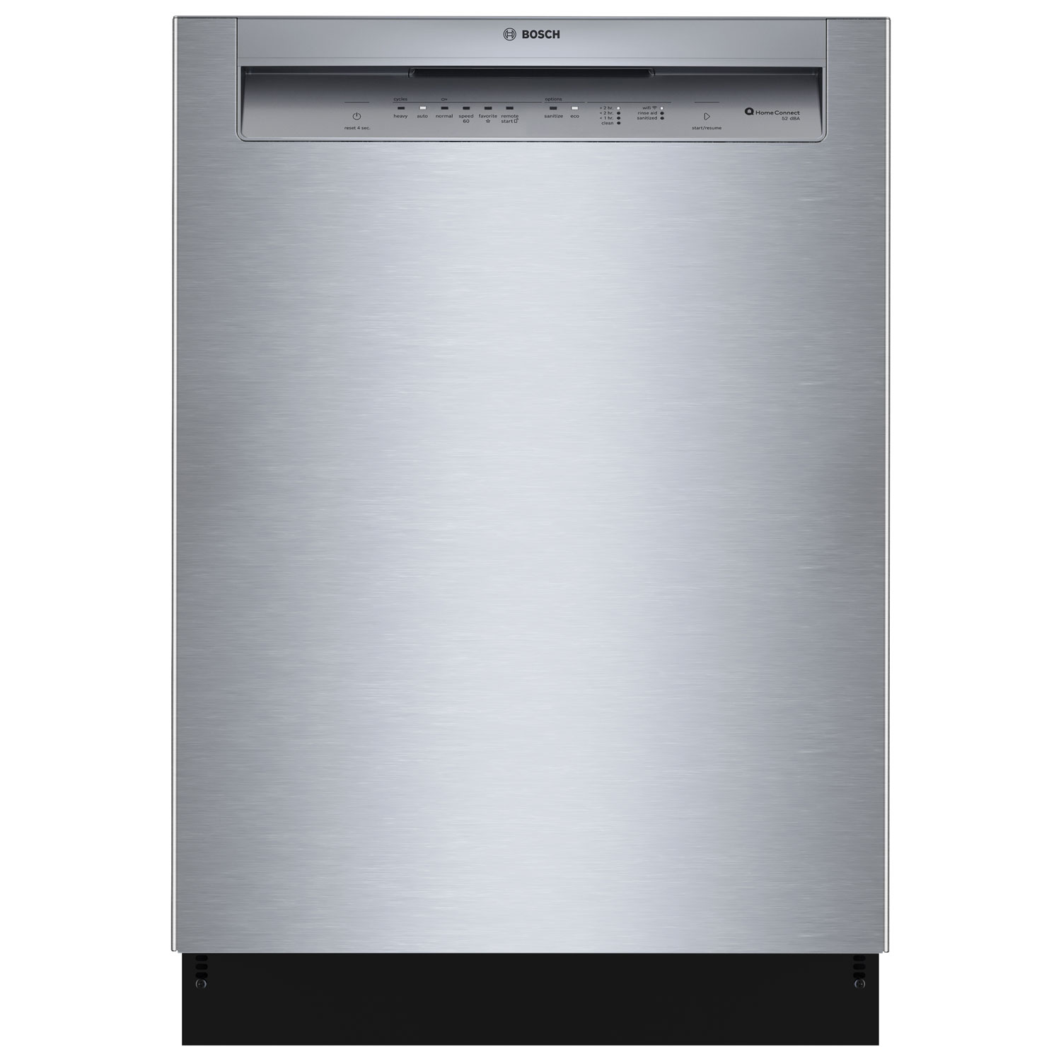 Bosch 300 Series 24" 50dB Smart Front-Control Precision Wash PureDry Overflow Protection Dishwasher with Third Rack (SHE3ADF5N) - SS